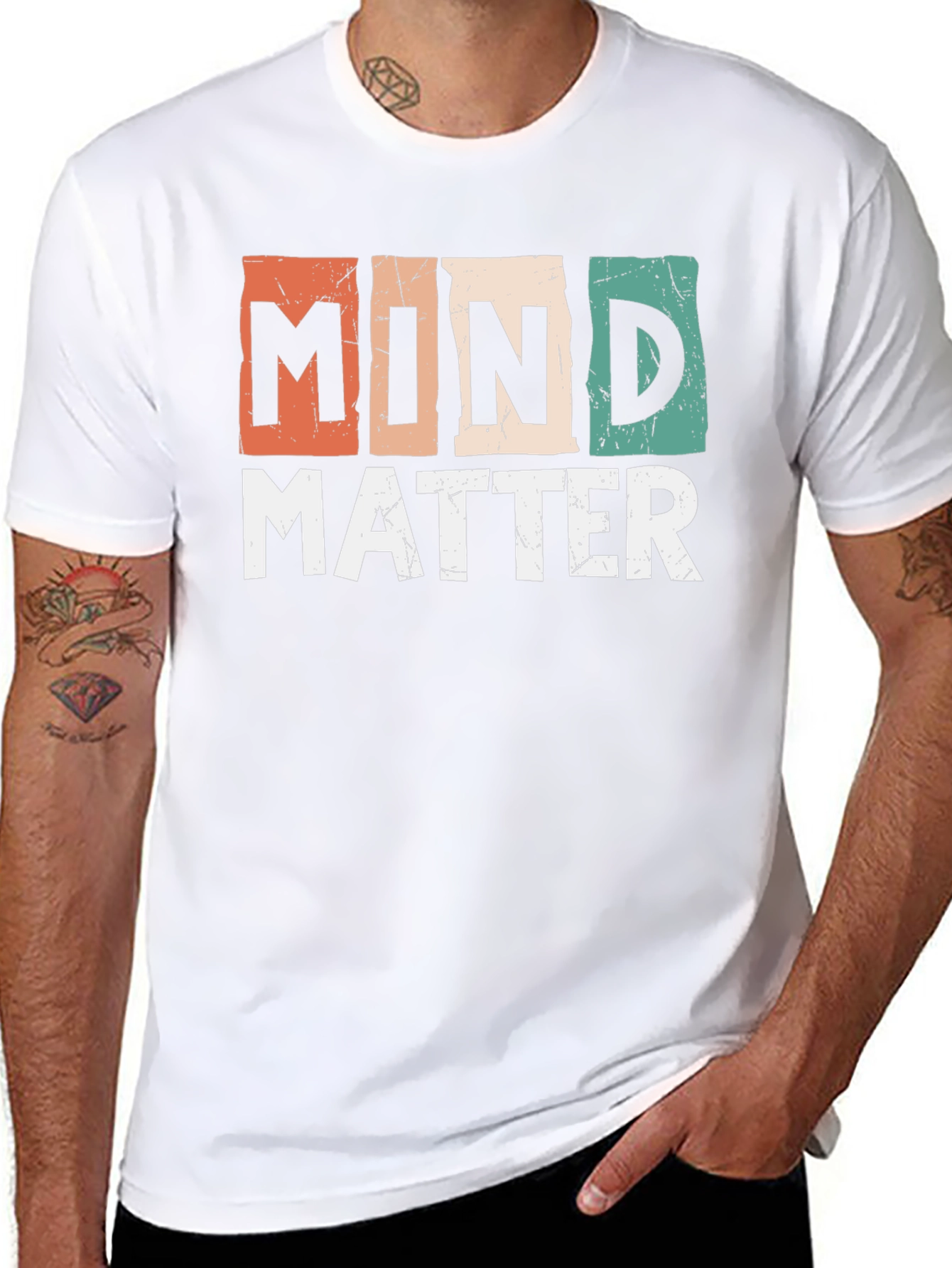 Mind Matter Graphic T-Shirt Retro Design