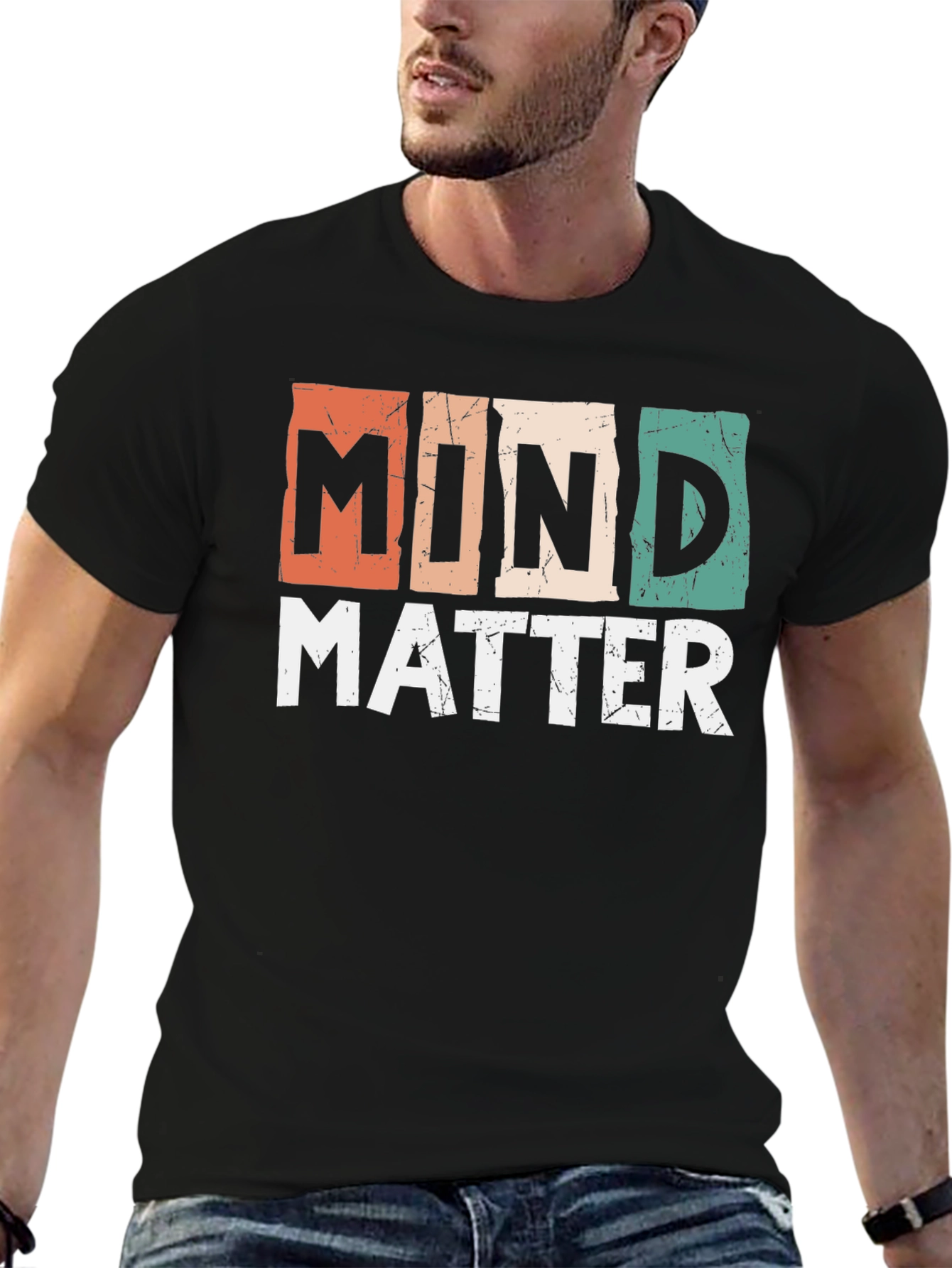 Mind Matter Graphic T-Shirt Retro Design