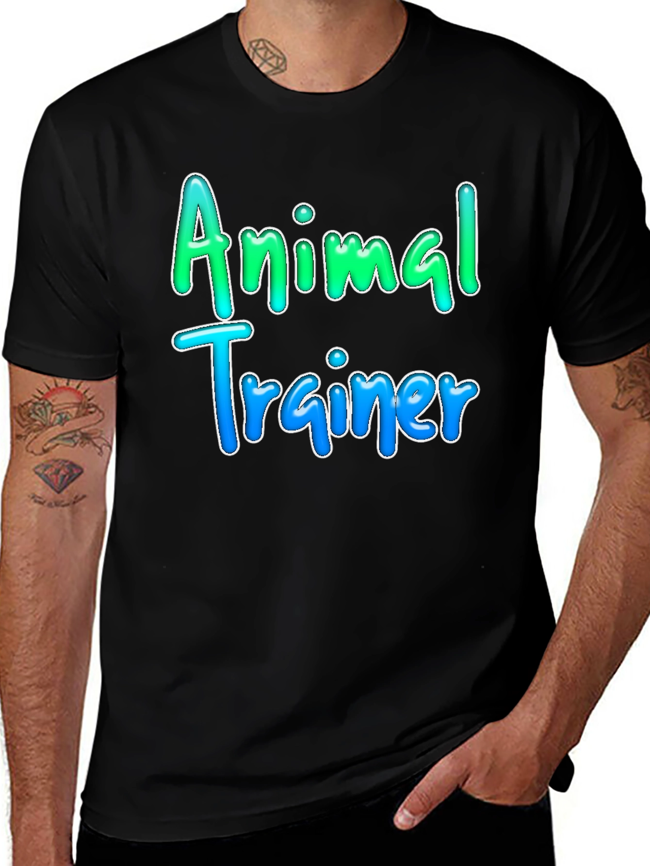 Animal Trainer Graphic Tee - Black T-Shirt