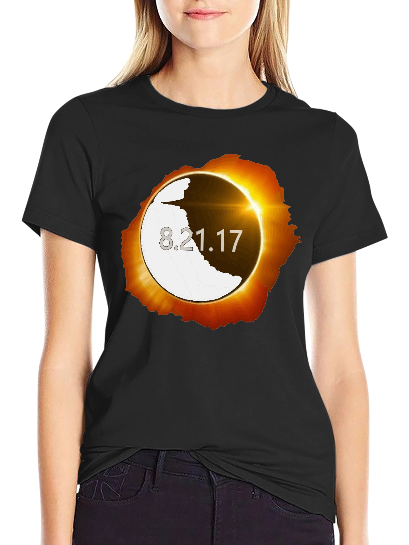 Eclipse 8.21.17 Graphic Tee - Unisex Black T-Shirt