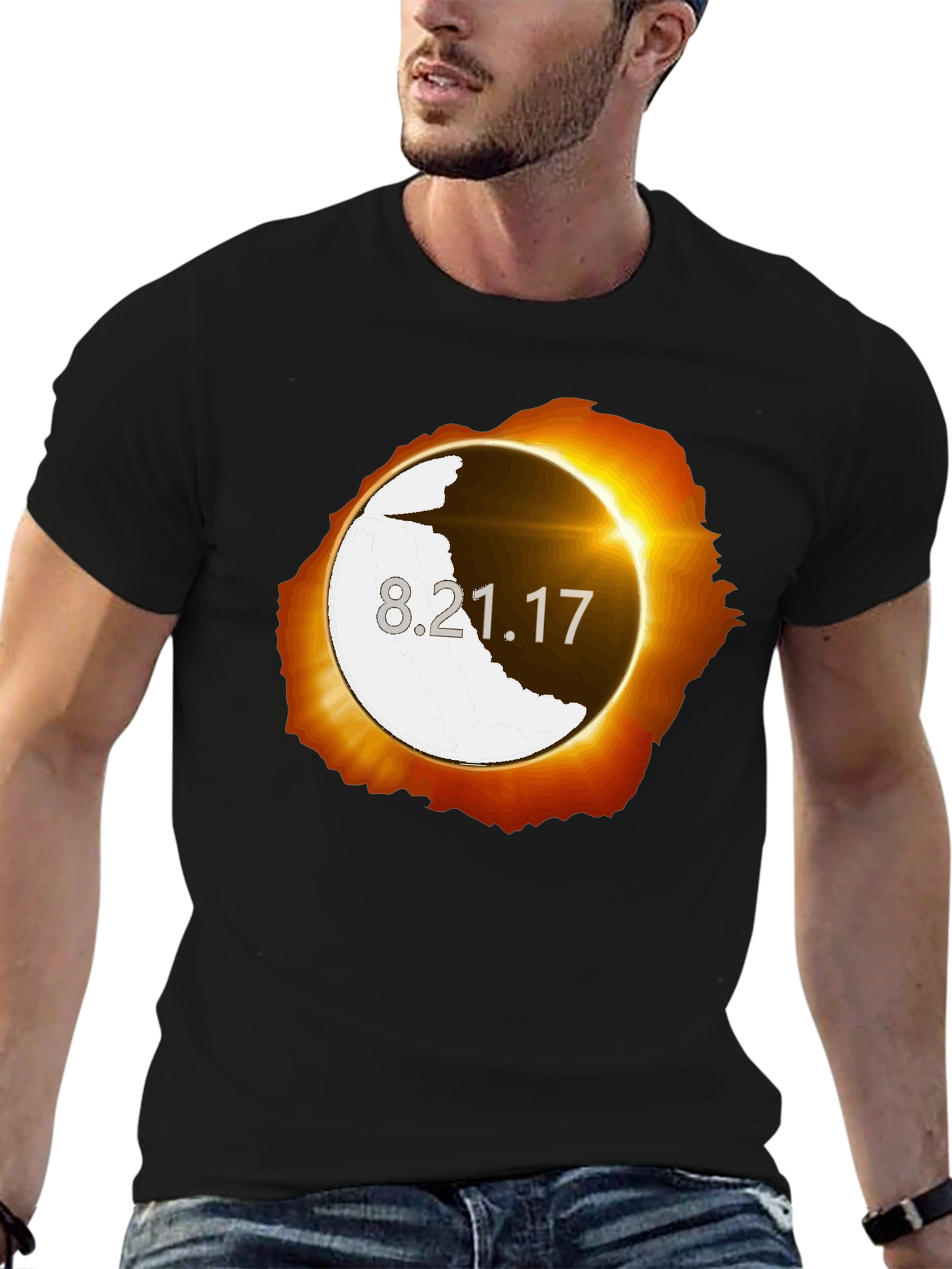 Eclipse 8.21.17 Graphic Tee - Unisex Black T-Shirt