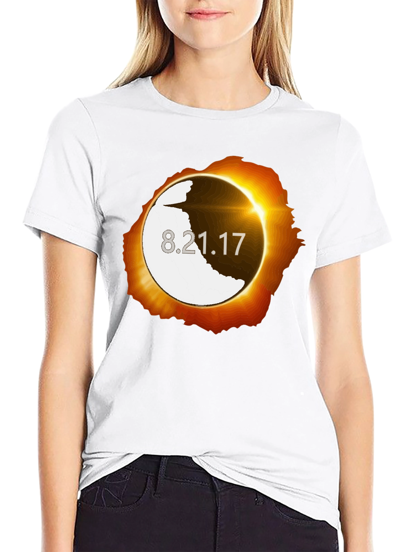 Eclipse 8.21.17 Graphic Tee - Unisex Black T-Shirt