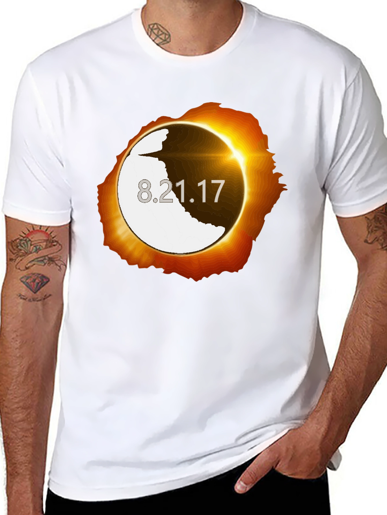 Eclipse 8.21.17 Graphic Tee - Unisex Black T-Shirt