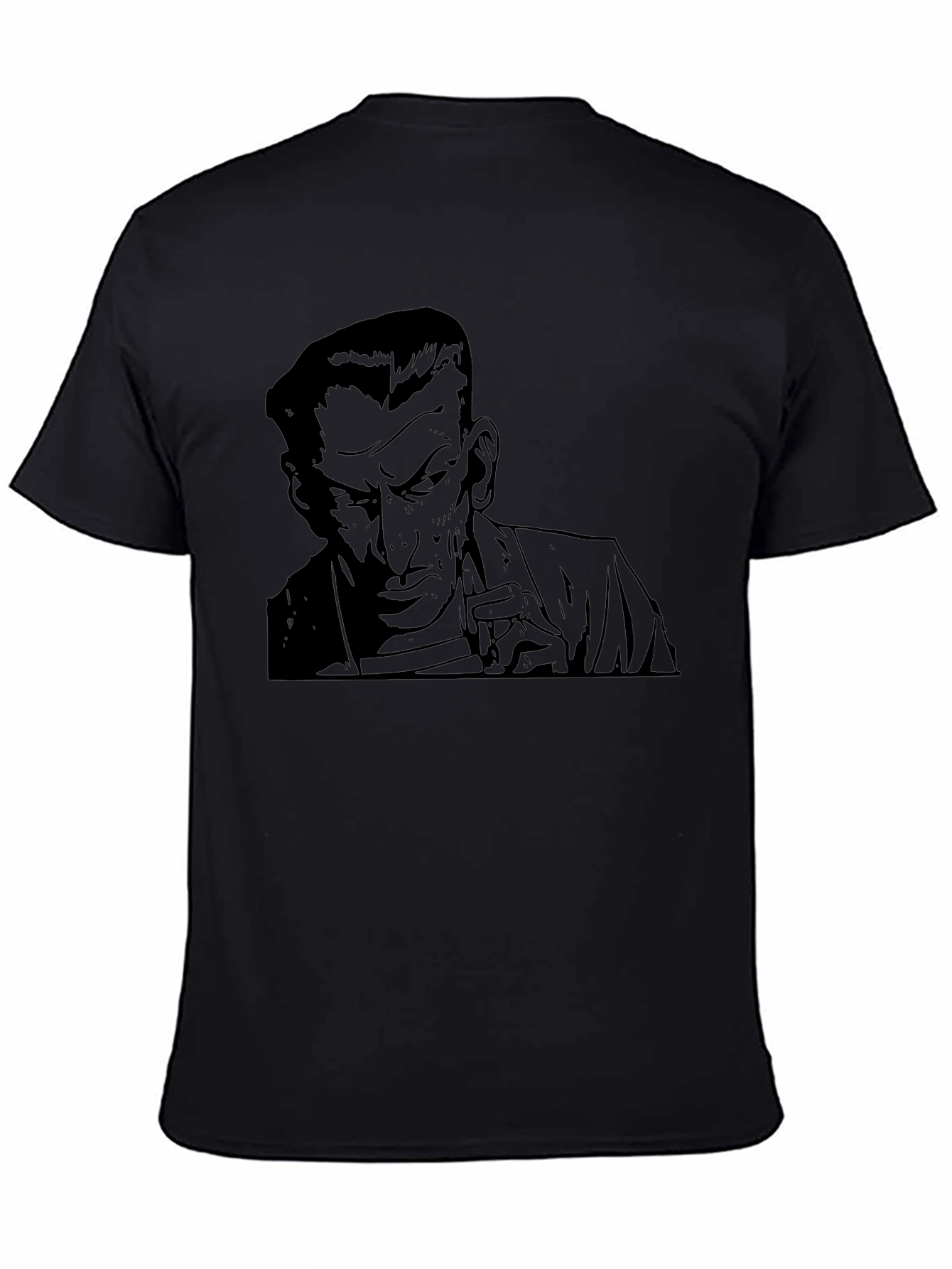 Mens Graphic Print T-Shirt - Retro Noir Design