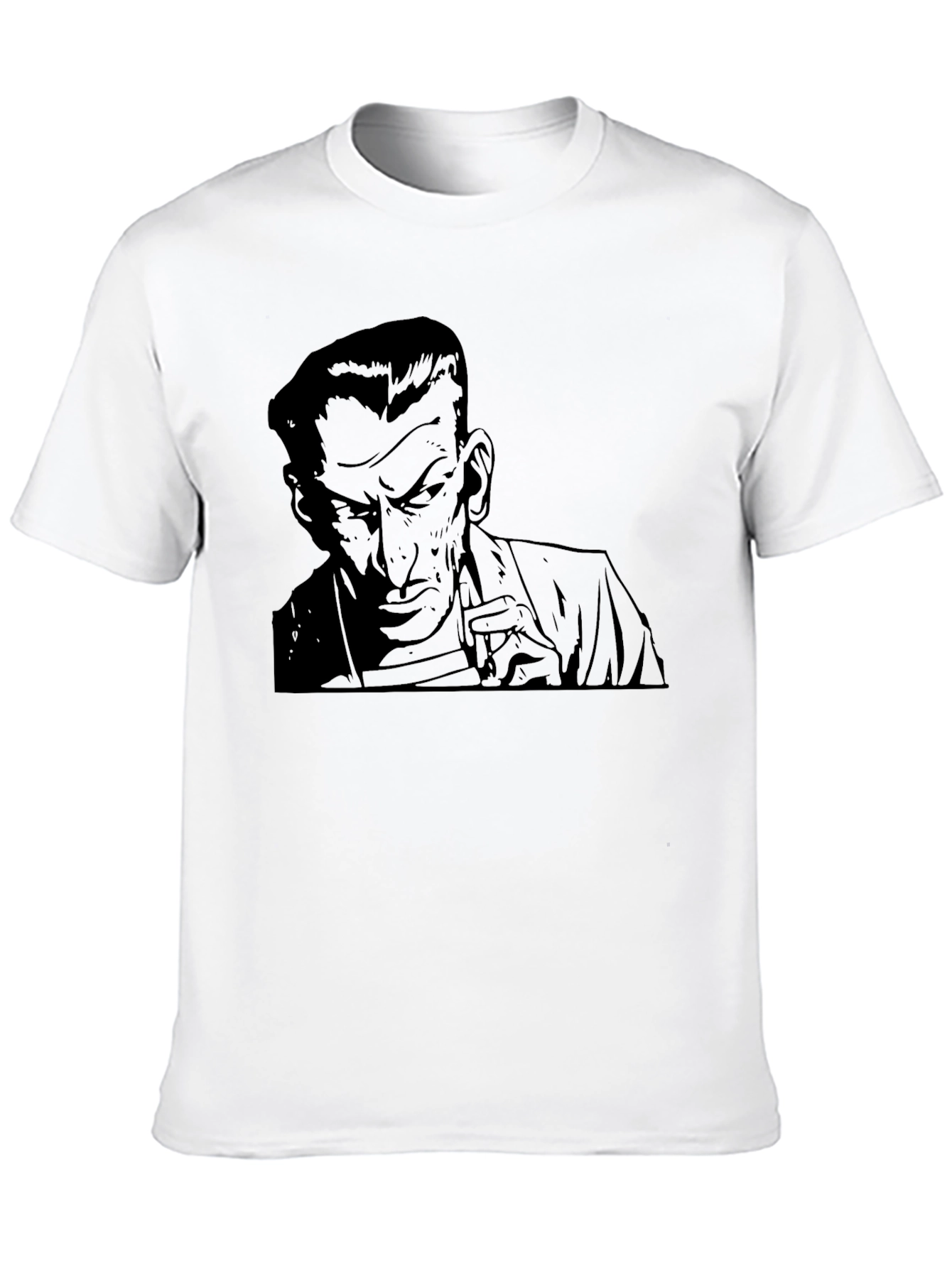 Mens Graphic Print T-Shirt - Retro Noir Design