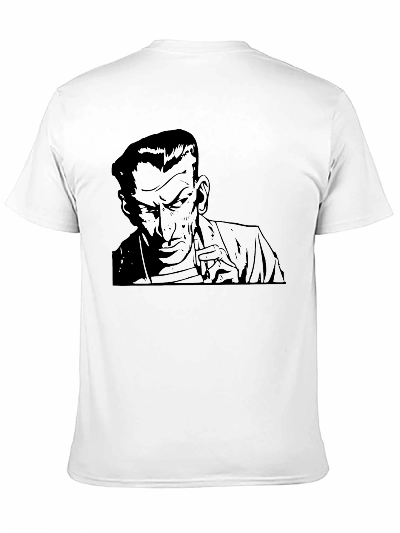 Mens Graphic Print T-Shirt - Retro Noir Design