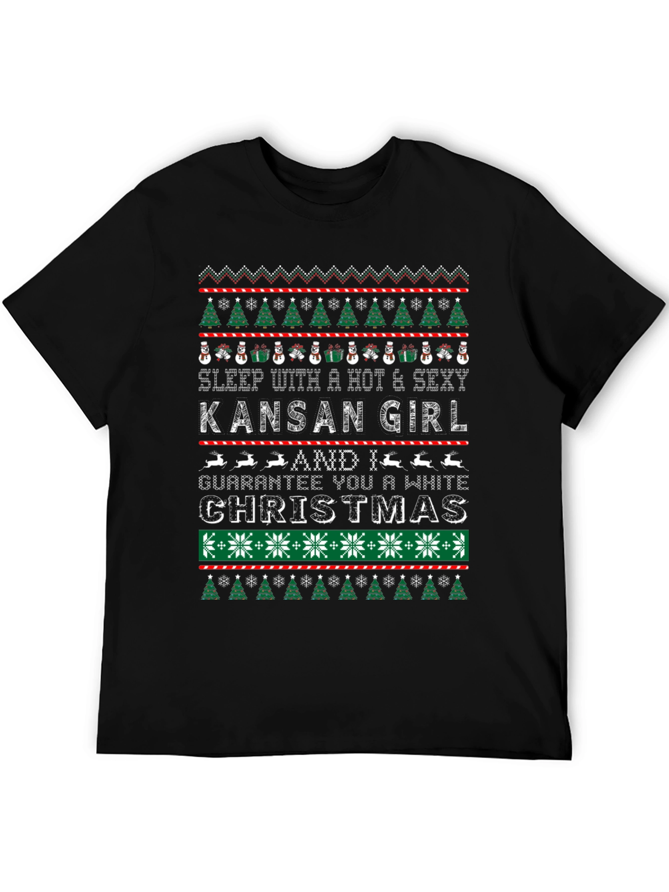Funny Christmas Kansan Girl T-Shirt