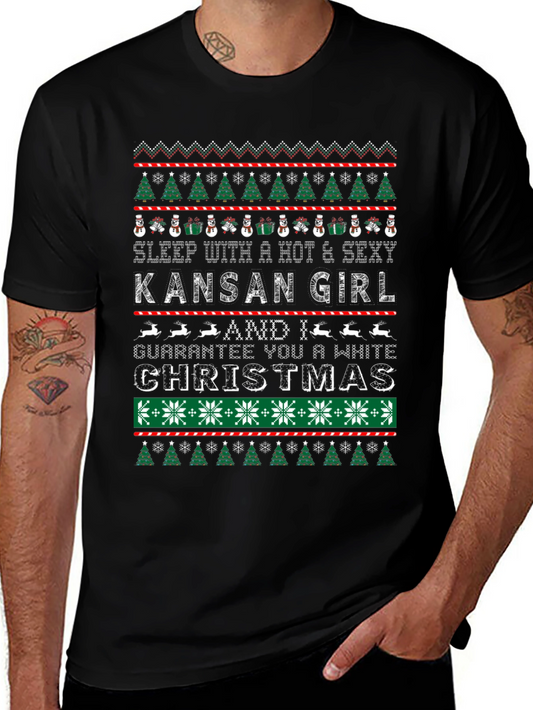 Funny Christmas Kansan Girl T-Shirt