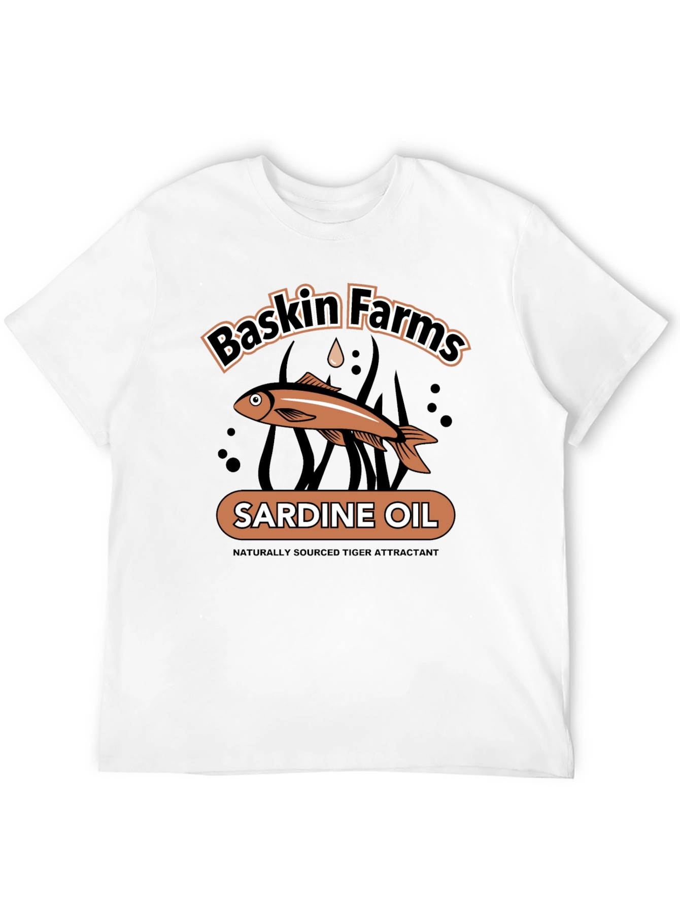 Baskin Farms Sardine Oil Graphic T-Shirt