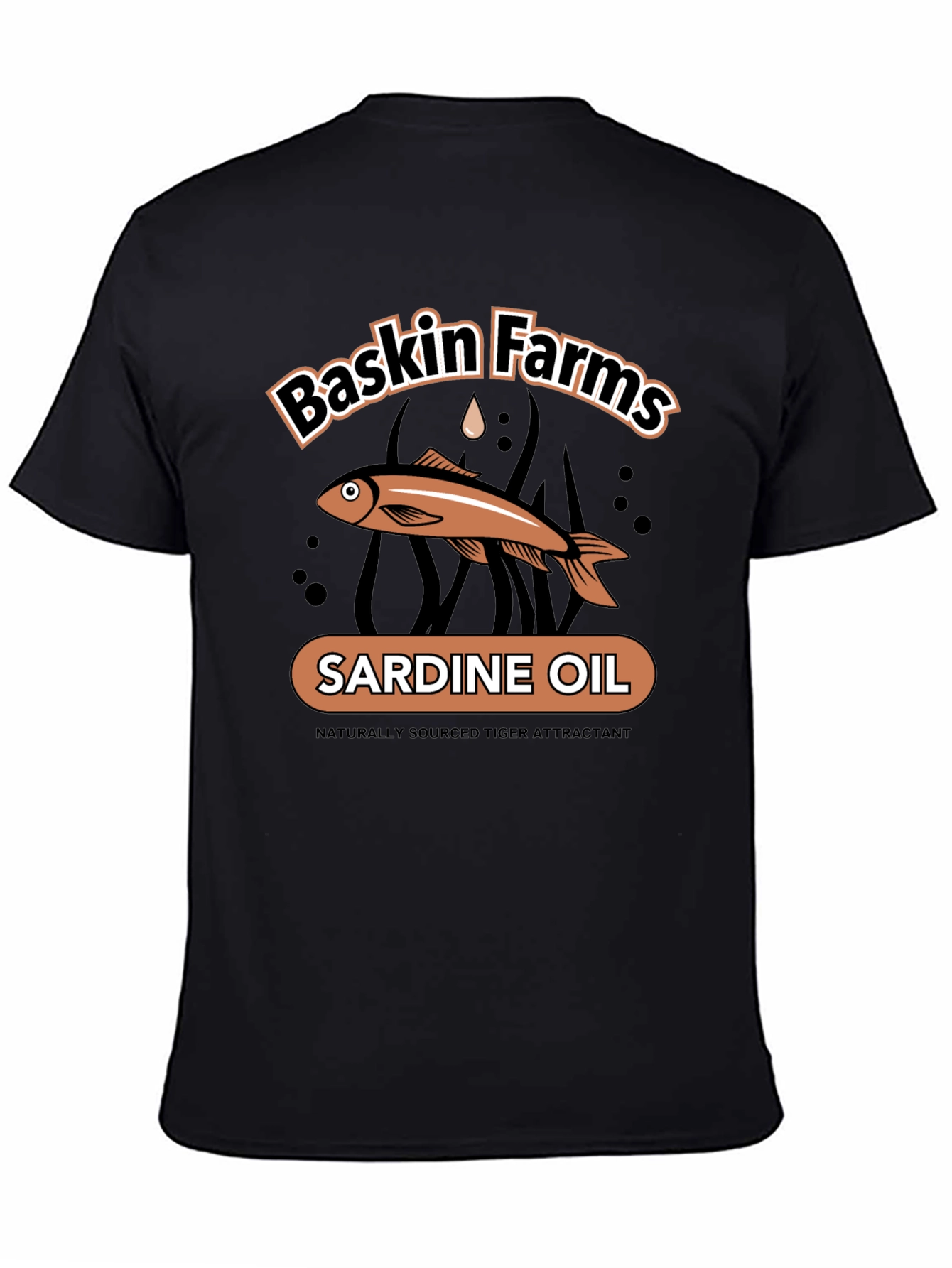 Baskin Farms Sardine Oil Graphic T-Shirt