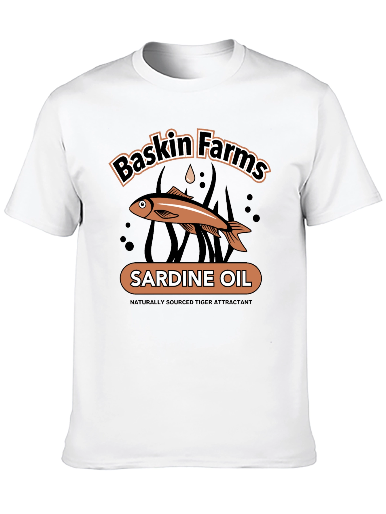 Baskin Farms Sardine Oil Graphic T-Shirt