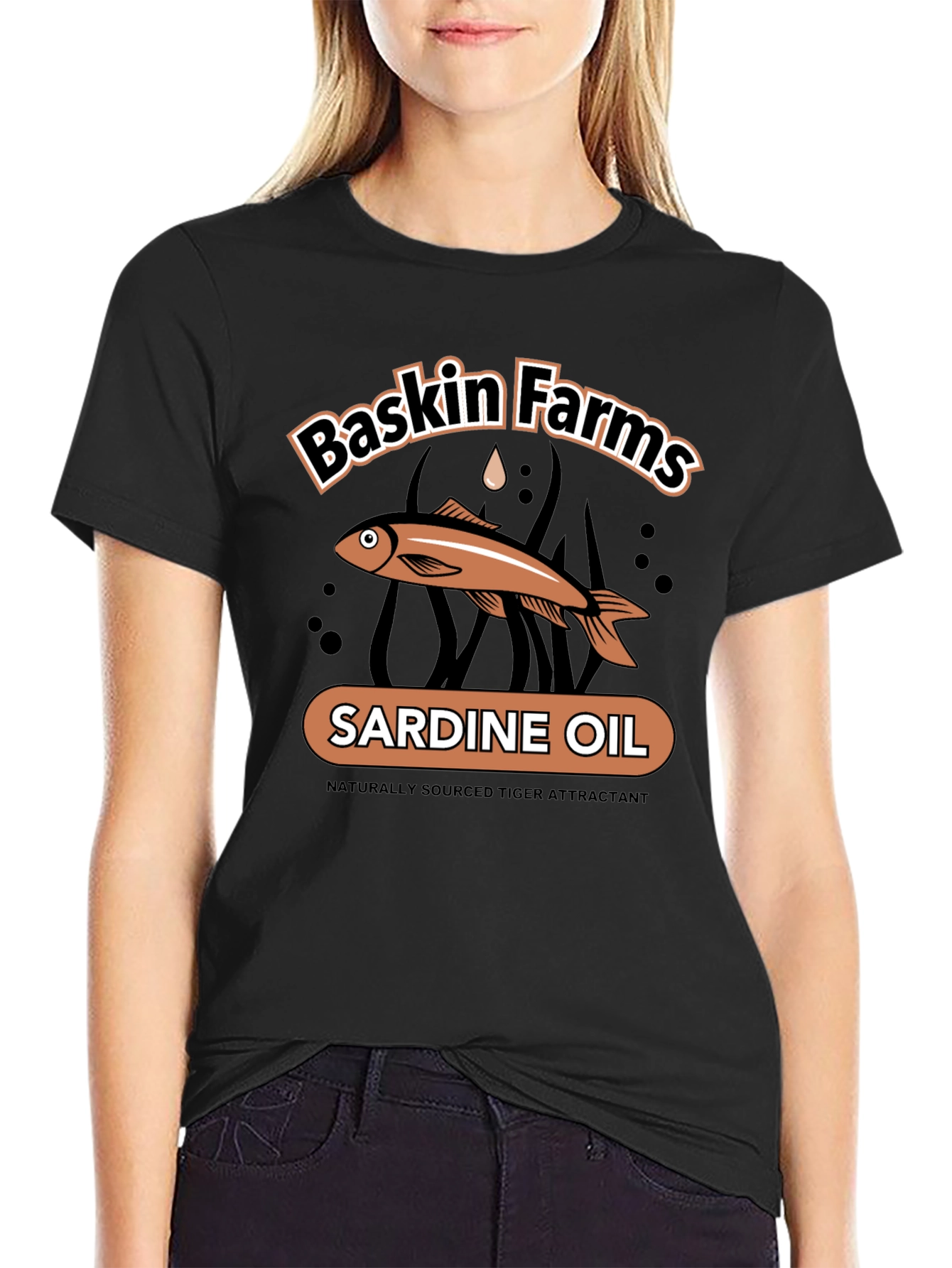 Baskin Farms Sardine Oil Graphic T-Shirt