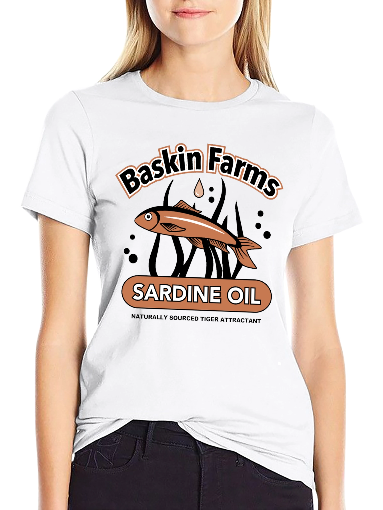 Baskin Farms Sardine Oil Graphic T-Shirt