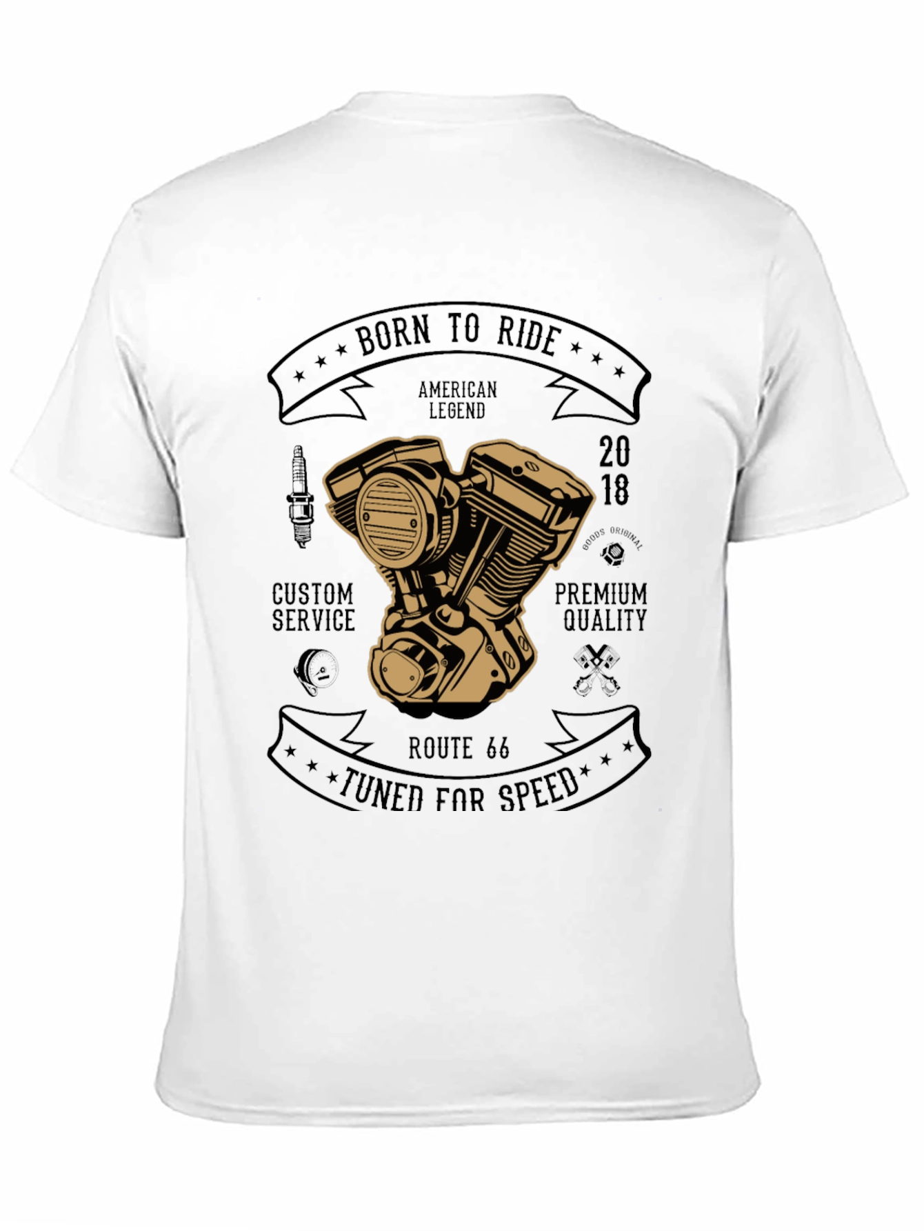 Born to Ride Motorcycle T-Shirt