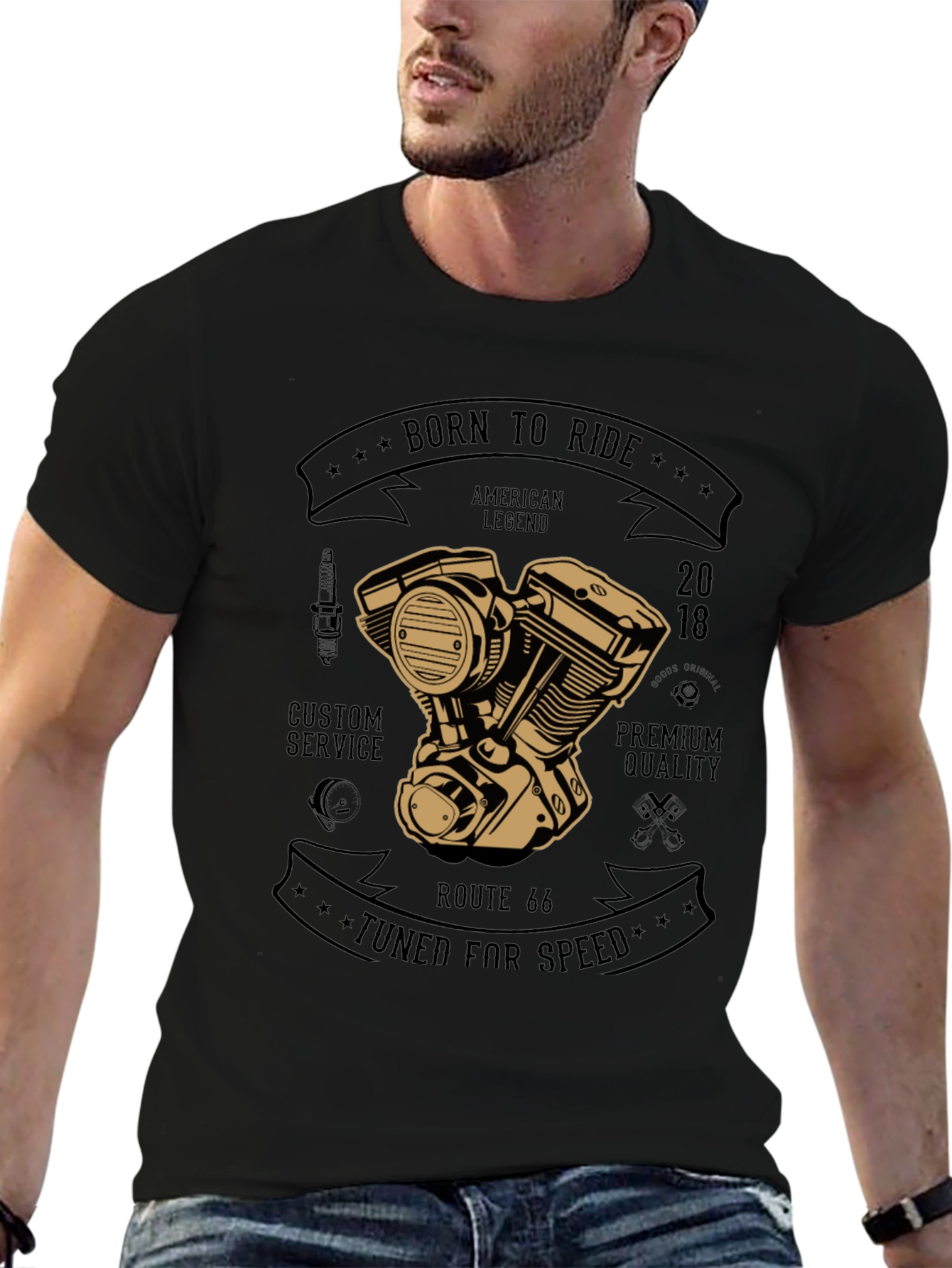 Born to Ride Motorcycle T-Shirt