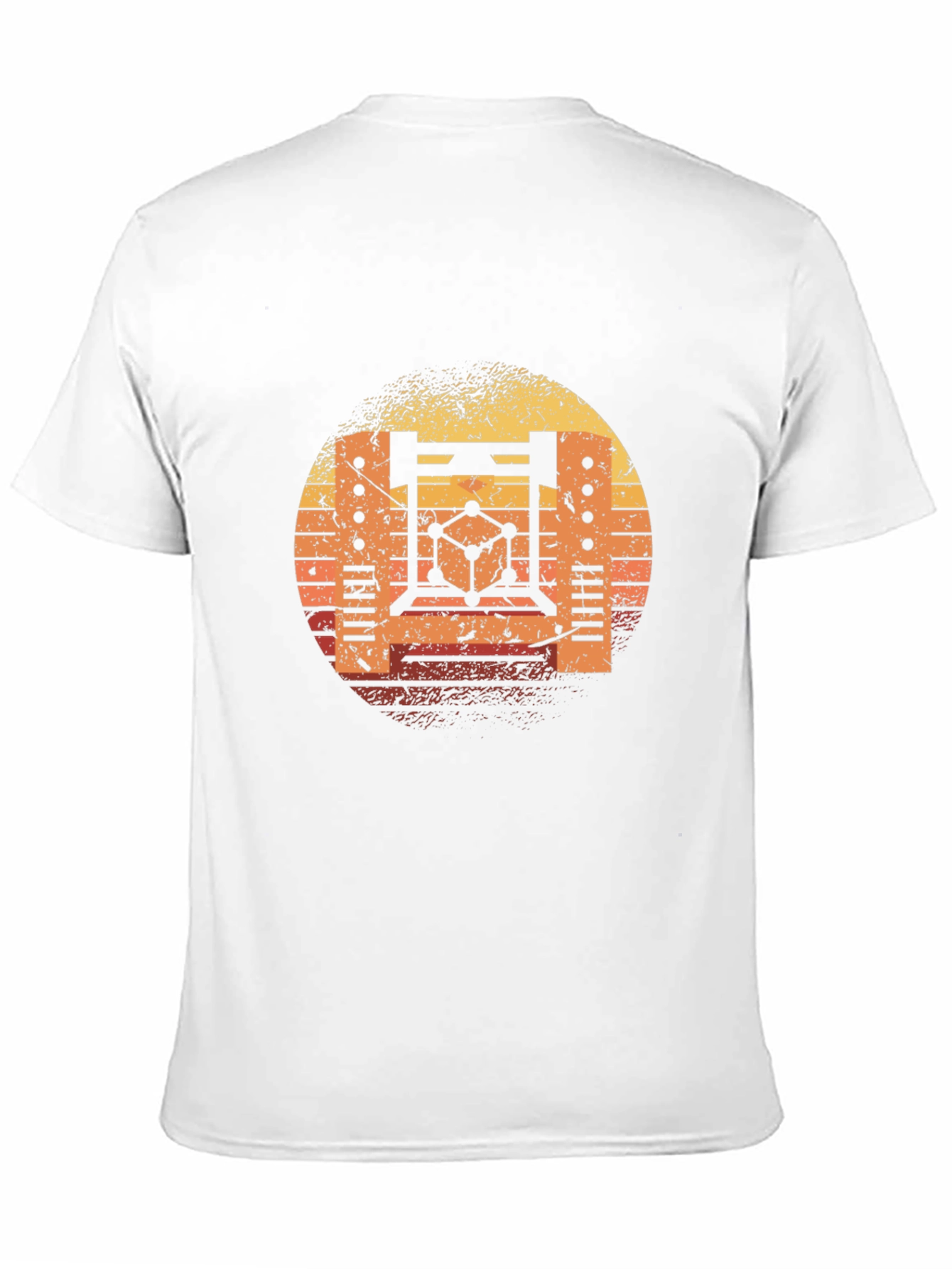 Retro Science T-Shirt - Sunset Graphic