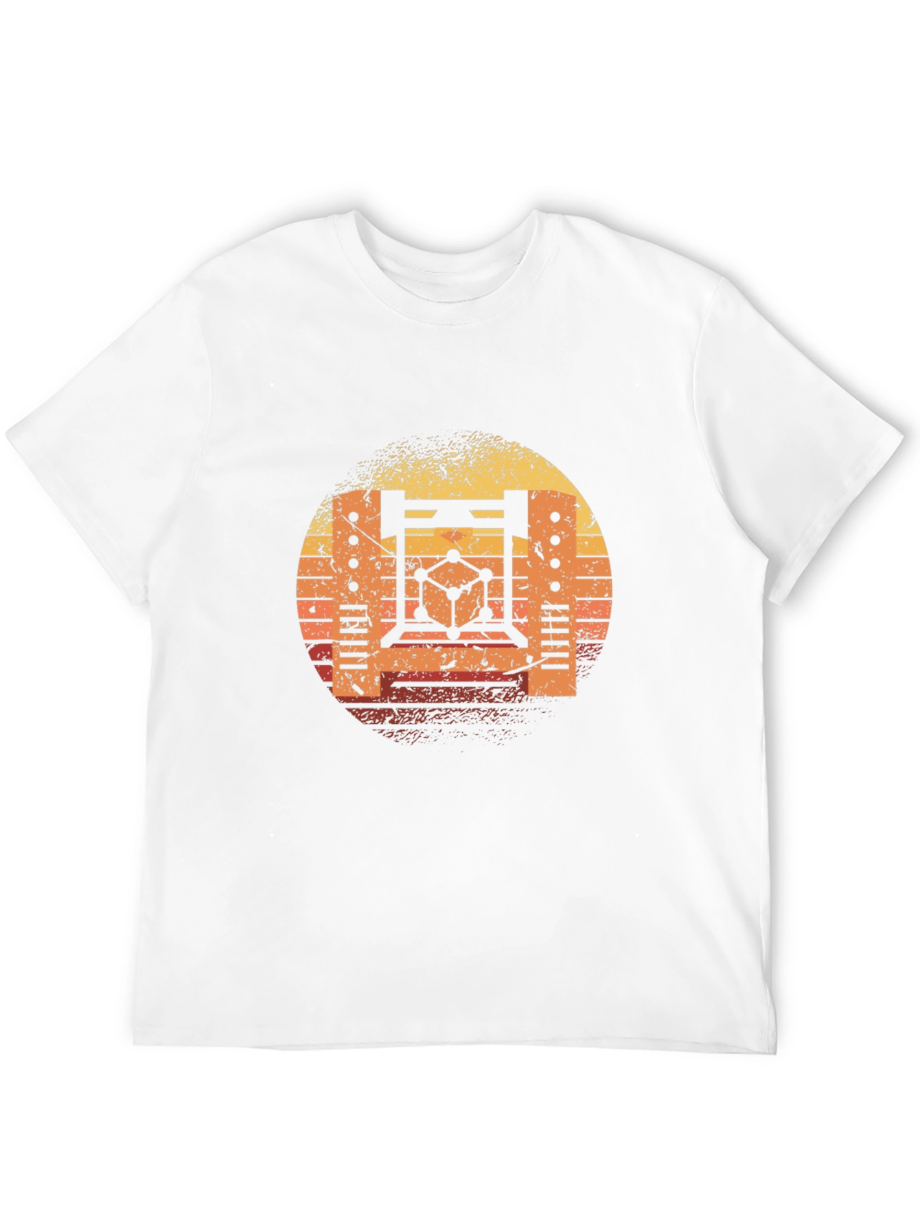 Retro Science T-Shirt - Sunset Graphic