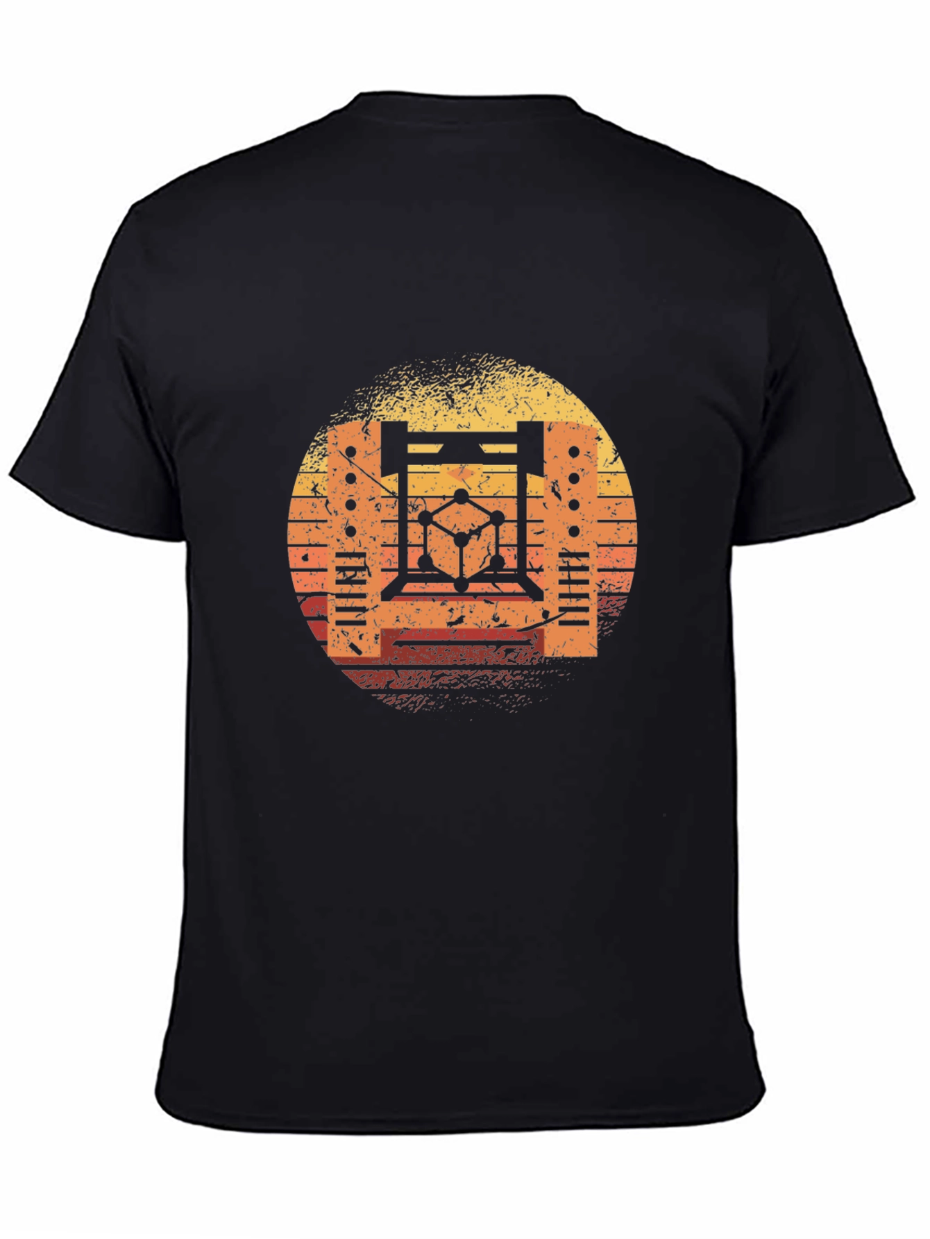 Retro Science T-Shirt - Sunset Graphic