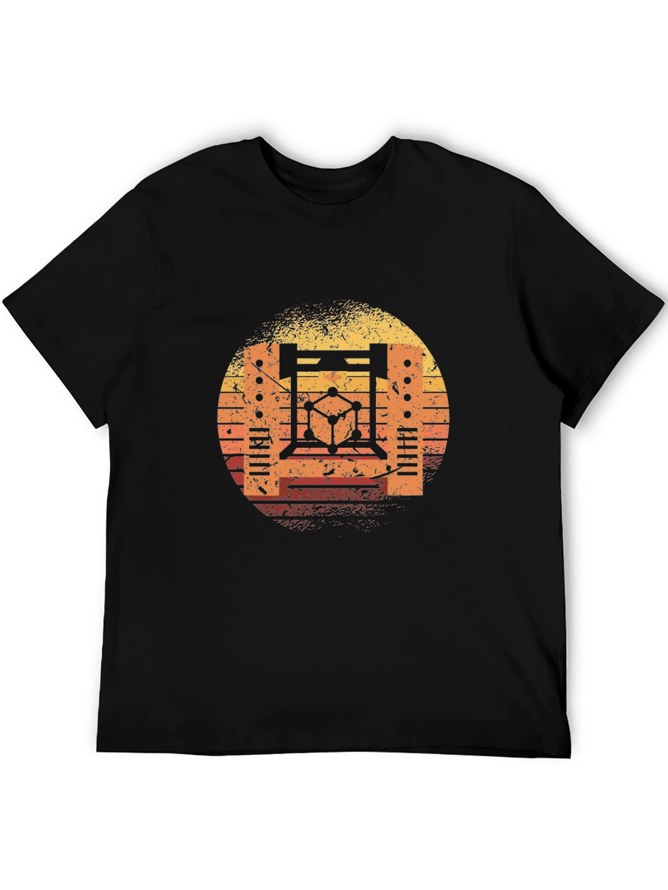 Retro Science T-Shirt - Sunset Graphic