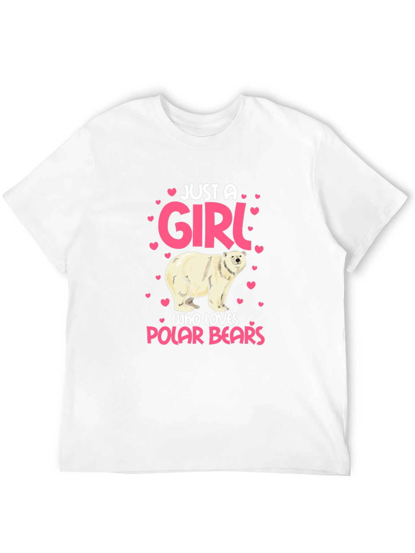 Just a Girl Who Loves Polar Bears Graphic Tee