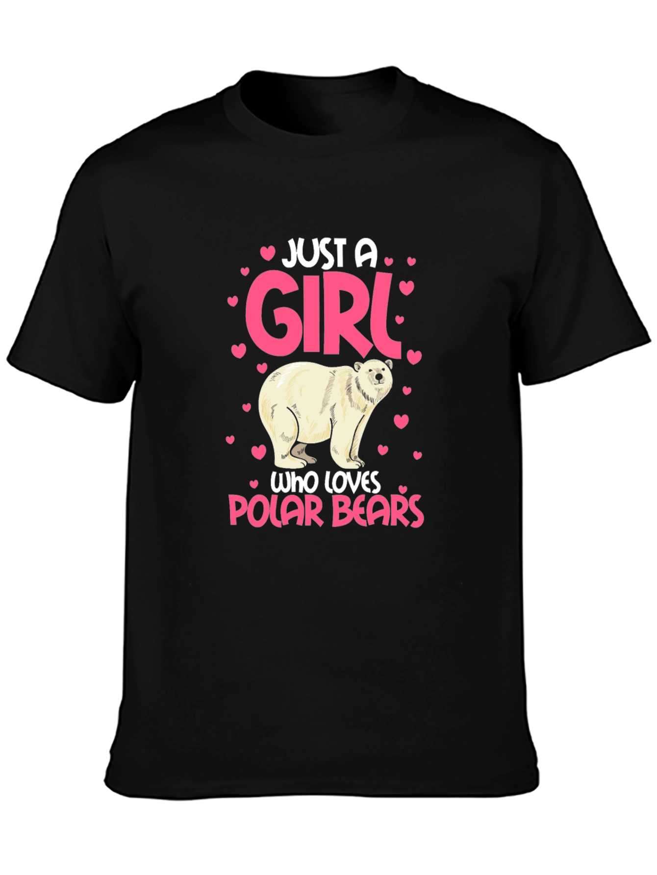 Just a Girl Who Loves Polar Bears Graphic Tee
