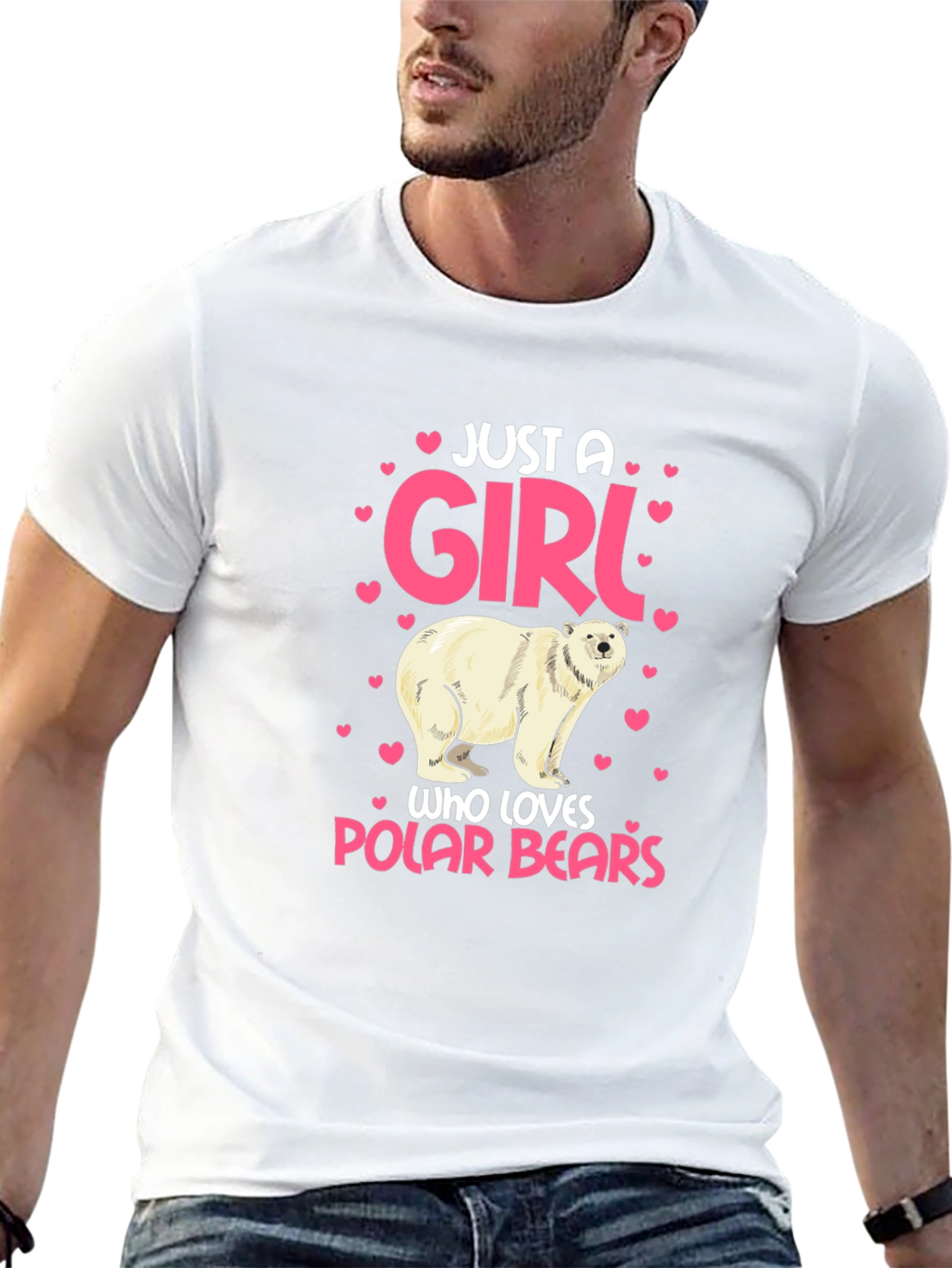 Just a Girl Who Loves Polar Bears Graphic Tee