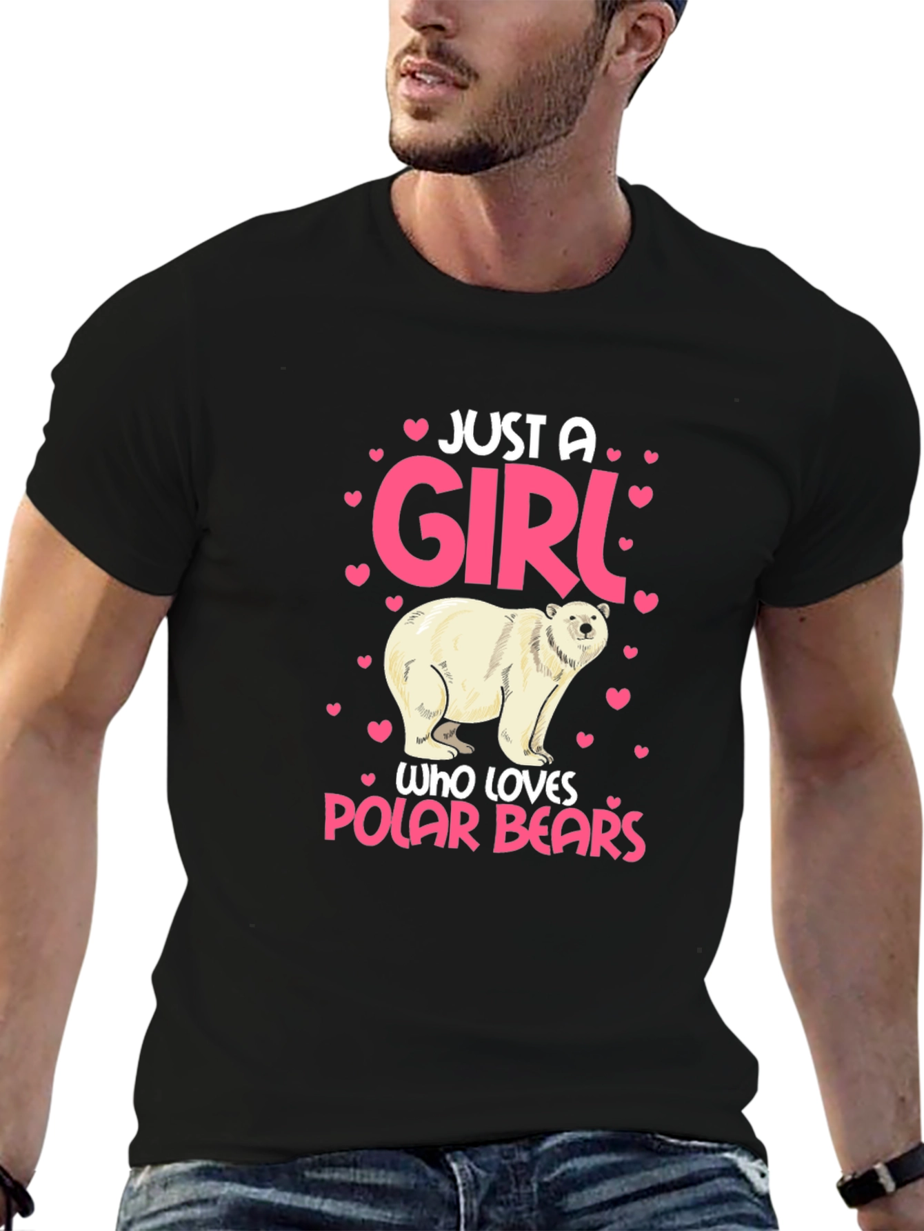 Just a Girl Who Loves Polar Bears Graphic Tee