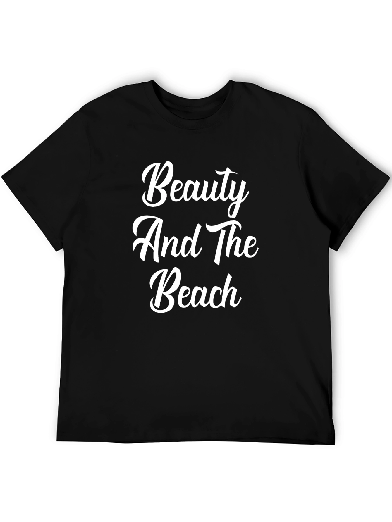 Beauty And The Beach Black Graphic Tee