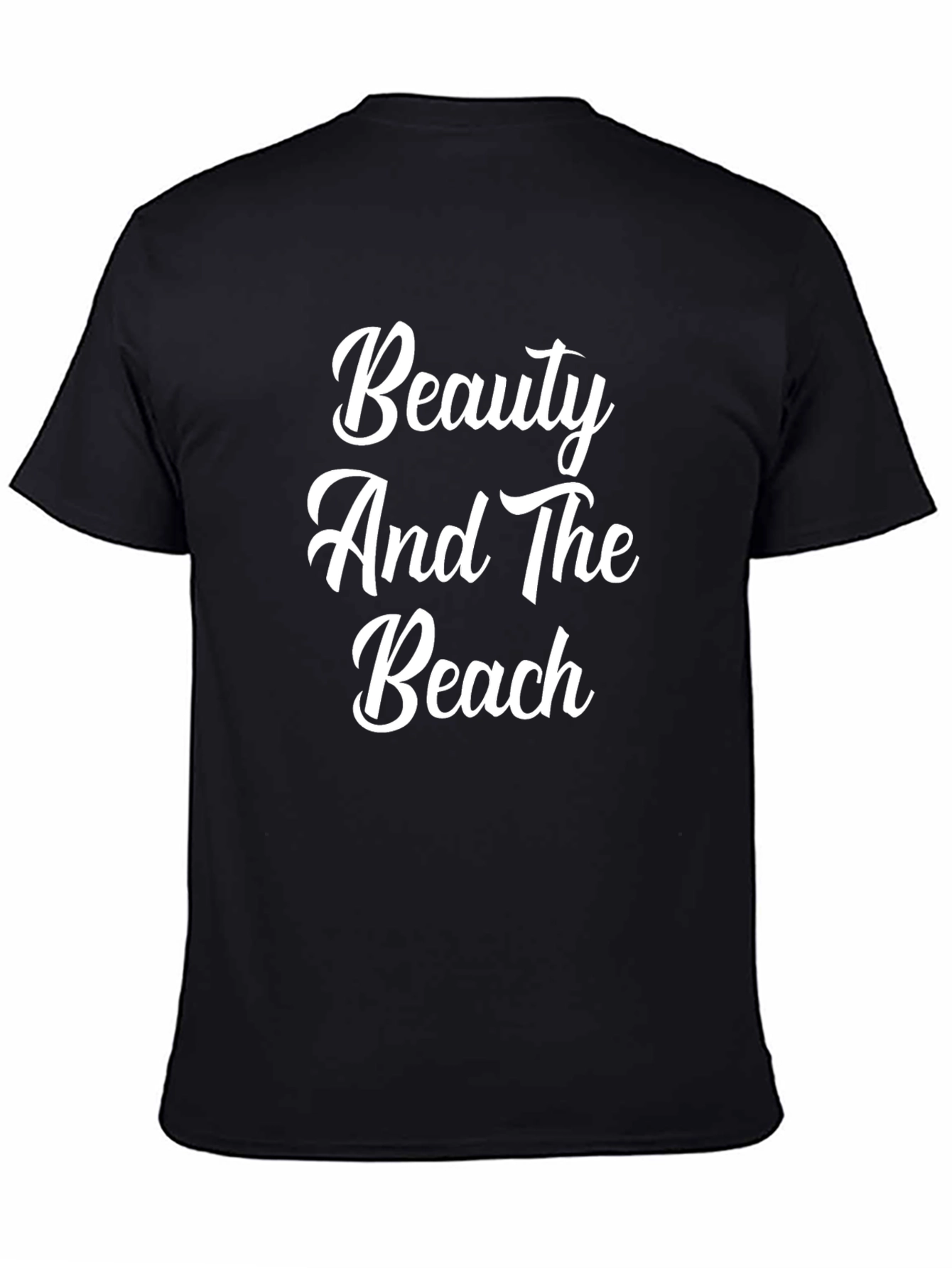 Beauty And The Beach Black Graphic Tee