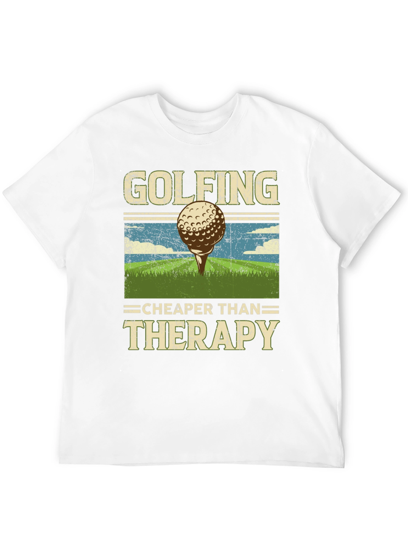 Golfing Cheaper Than Therapy T-Shirt