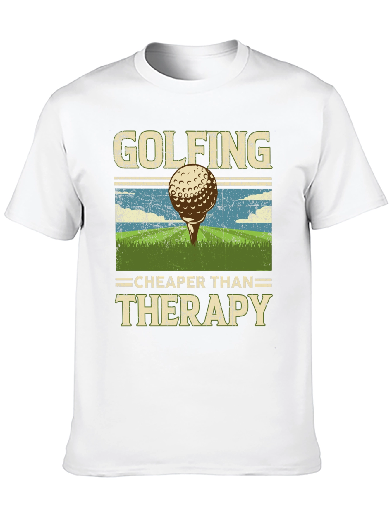 Golfing Cheaper Than Therapy T-Shirt