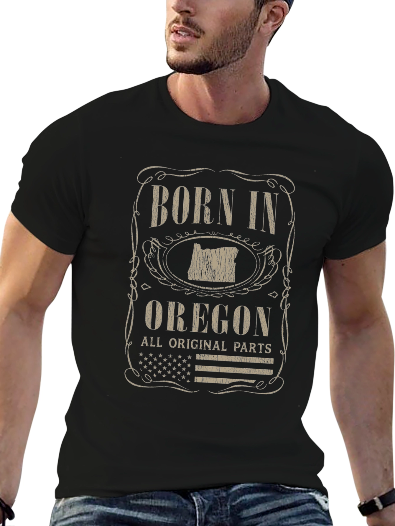 Born In Oregon Graphic Tee