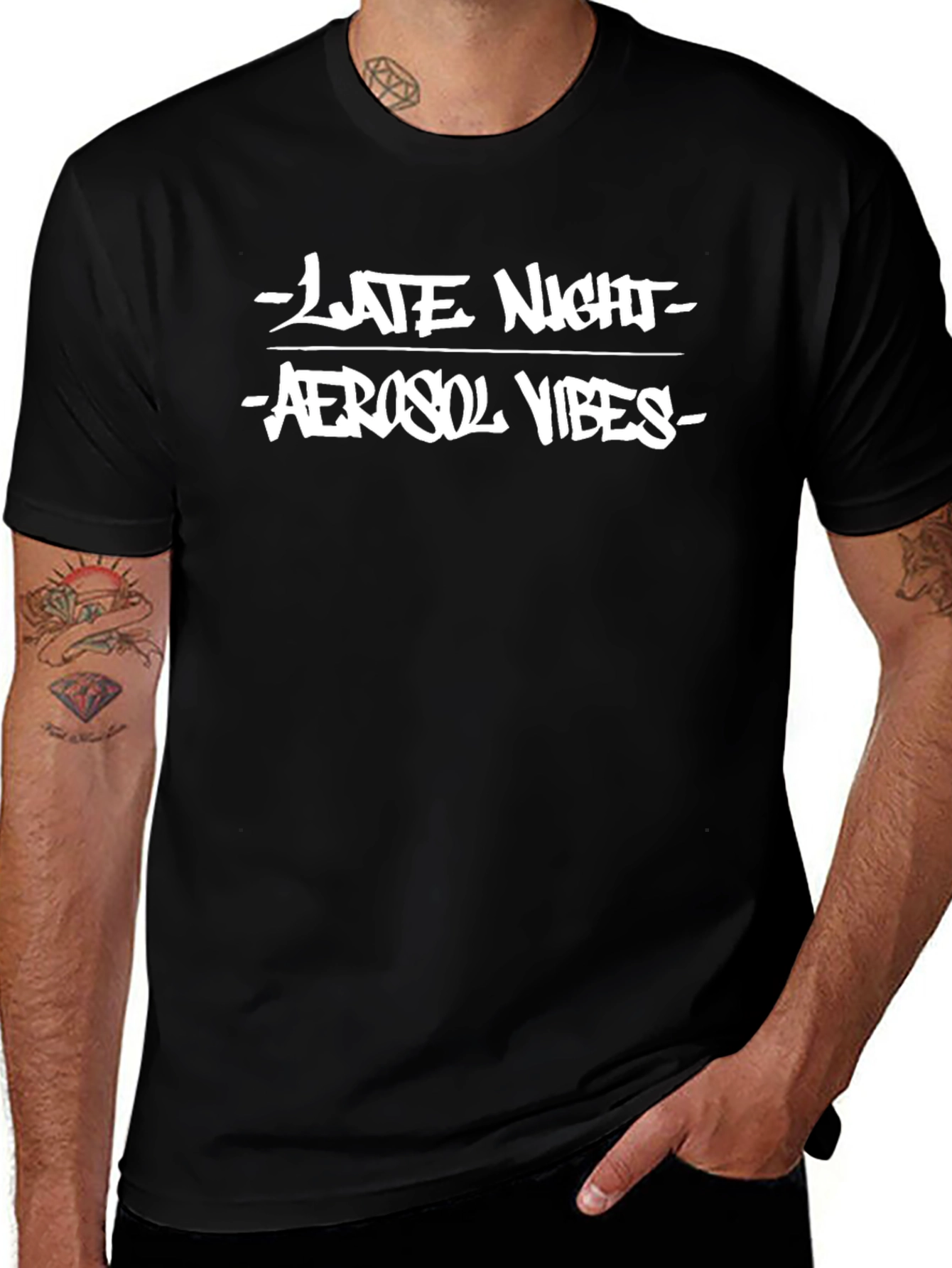 Late Night Aerosol Vibes Graphic T-Shirt