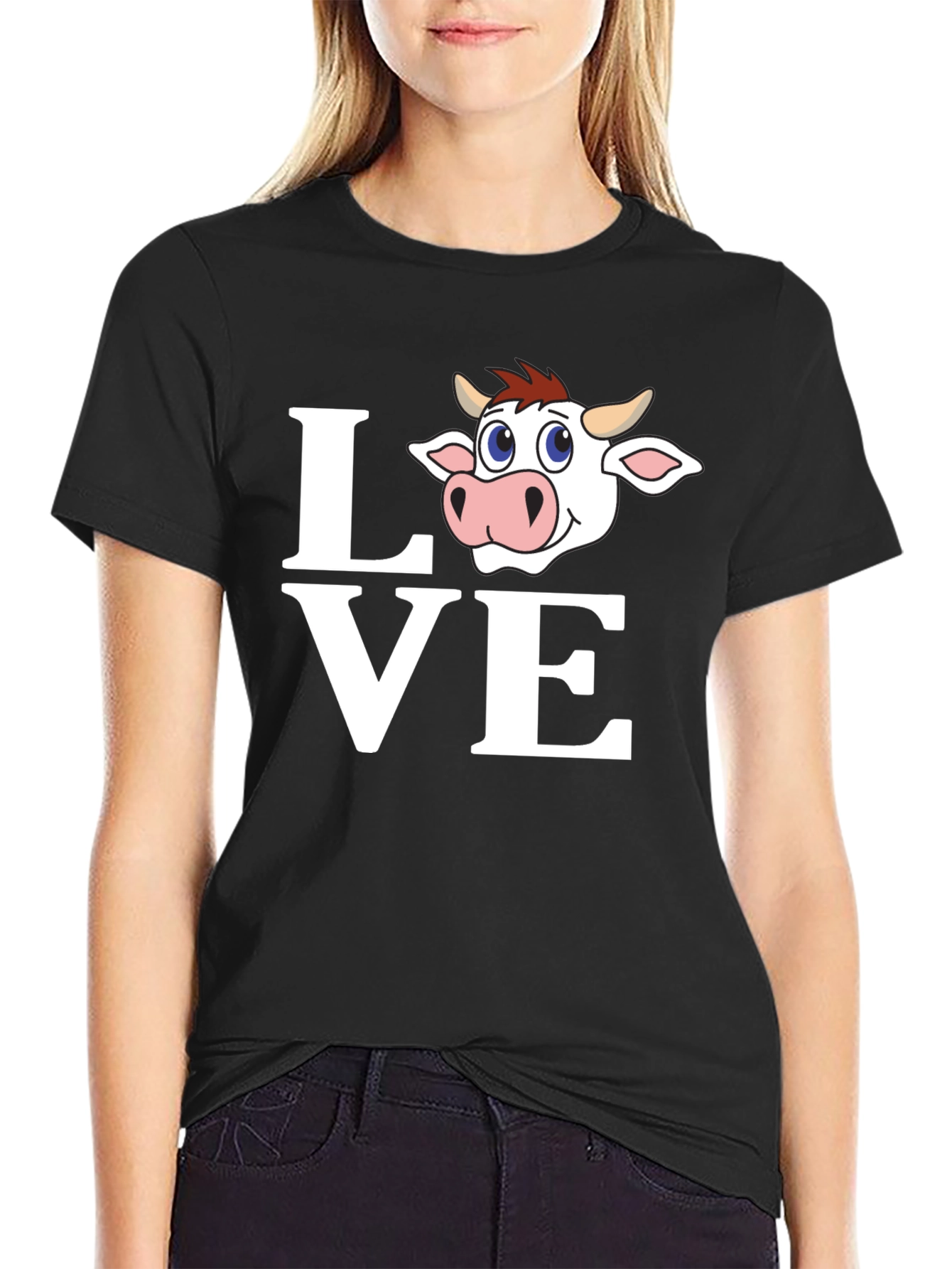 Love Cow T-Shirt - Cute Animal Graphic Tee