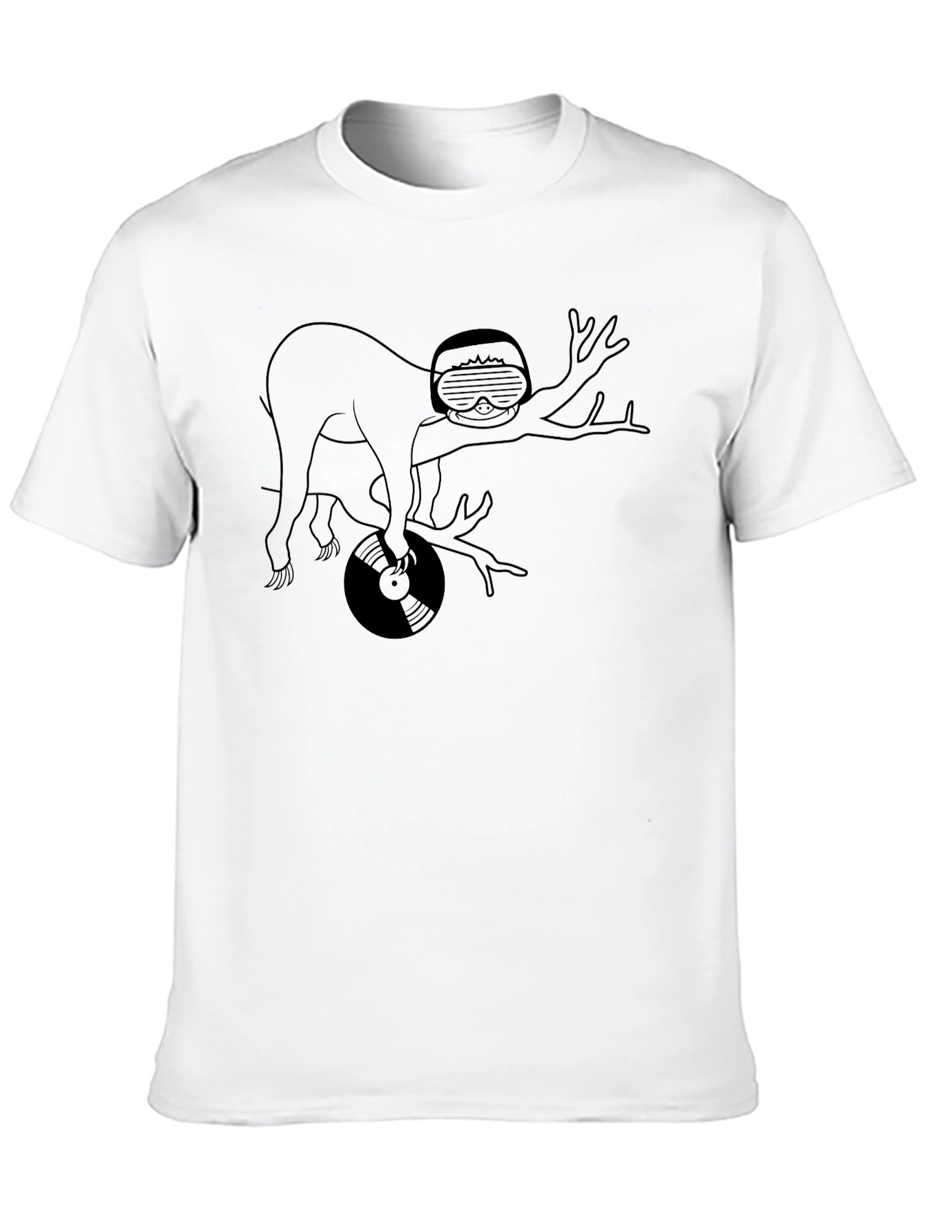 DJ Sloth Graphic Tee - Cool and Casual T-Shirt