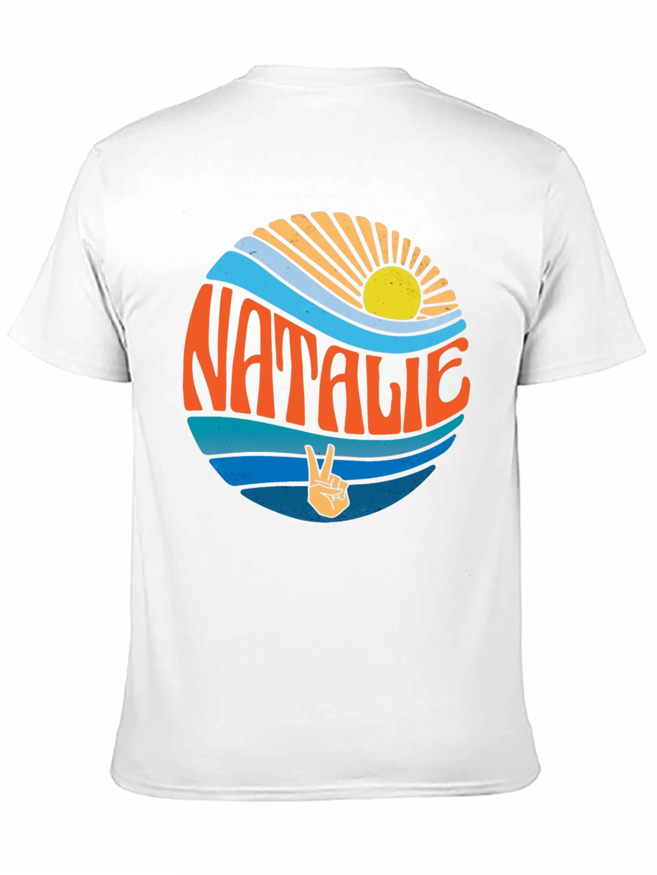 Natalie Retro Surf Style Graphic Tee