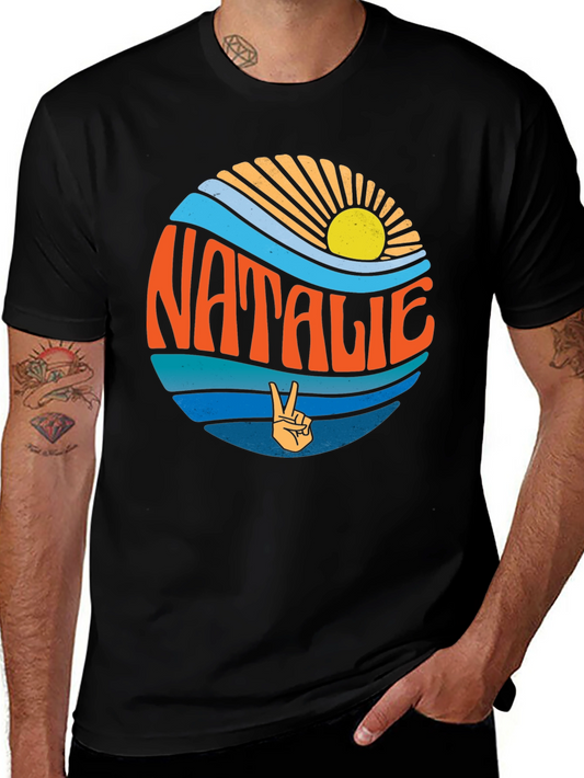 Natalie Retro Surf Style Graphic Tee
