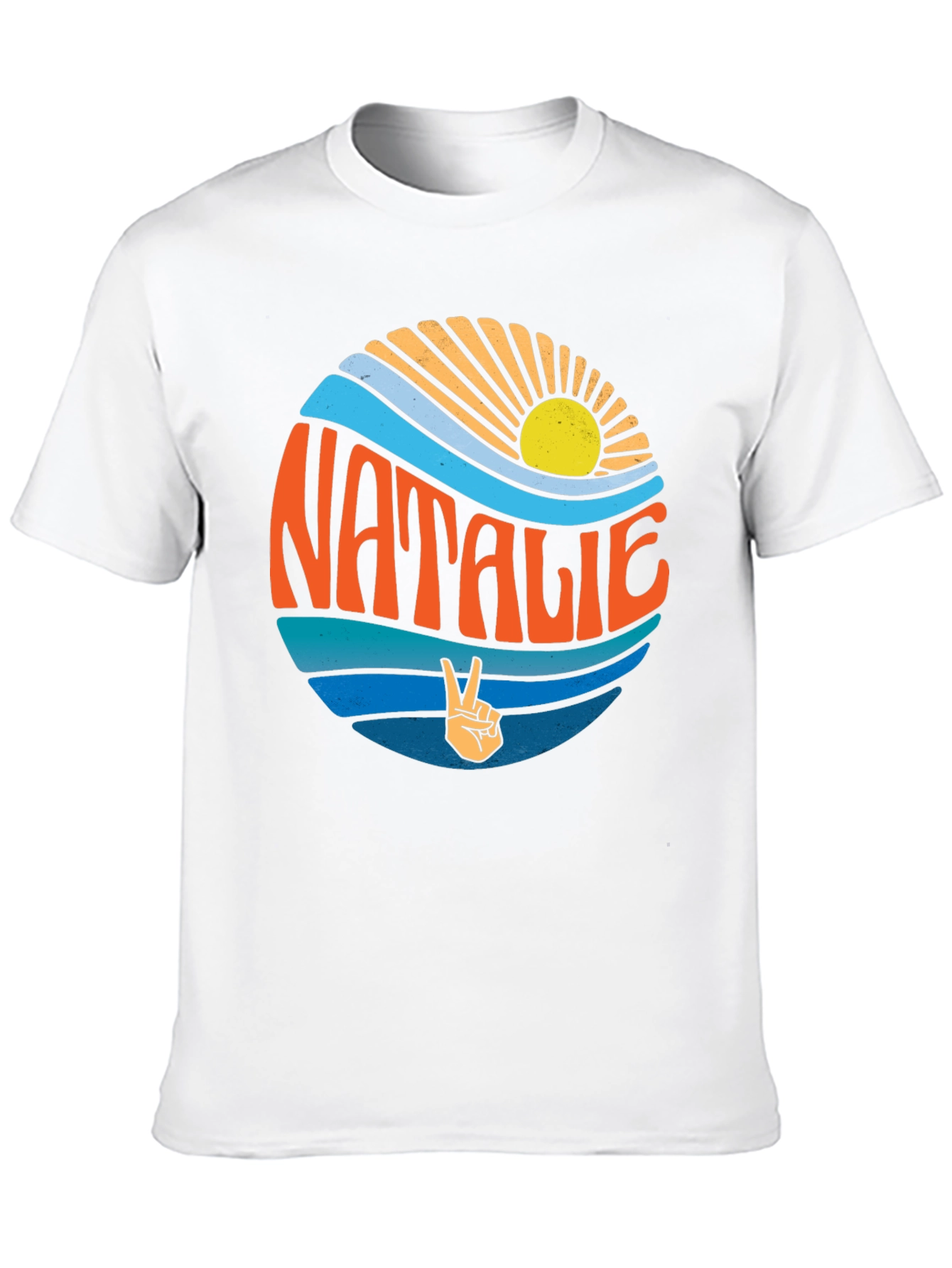 Natalie Retro Surf Style Graphic Tee