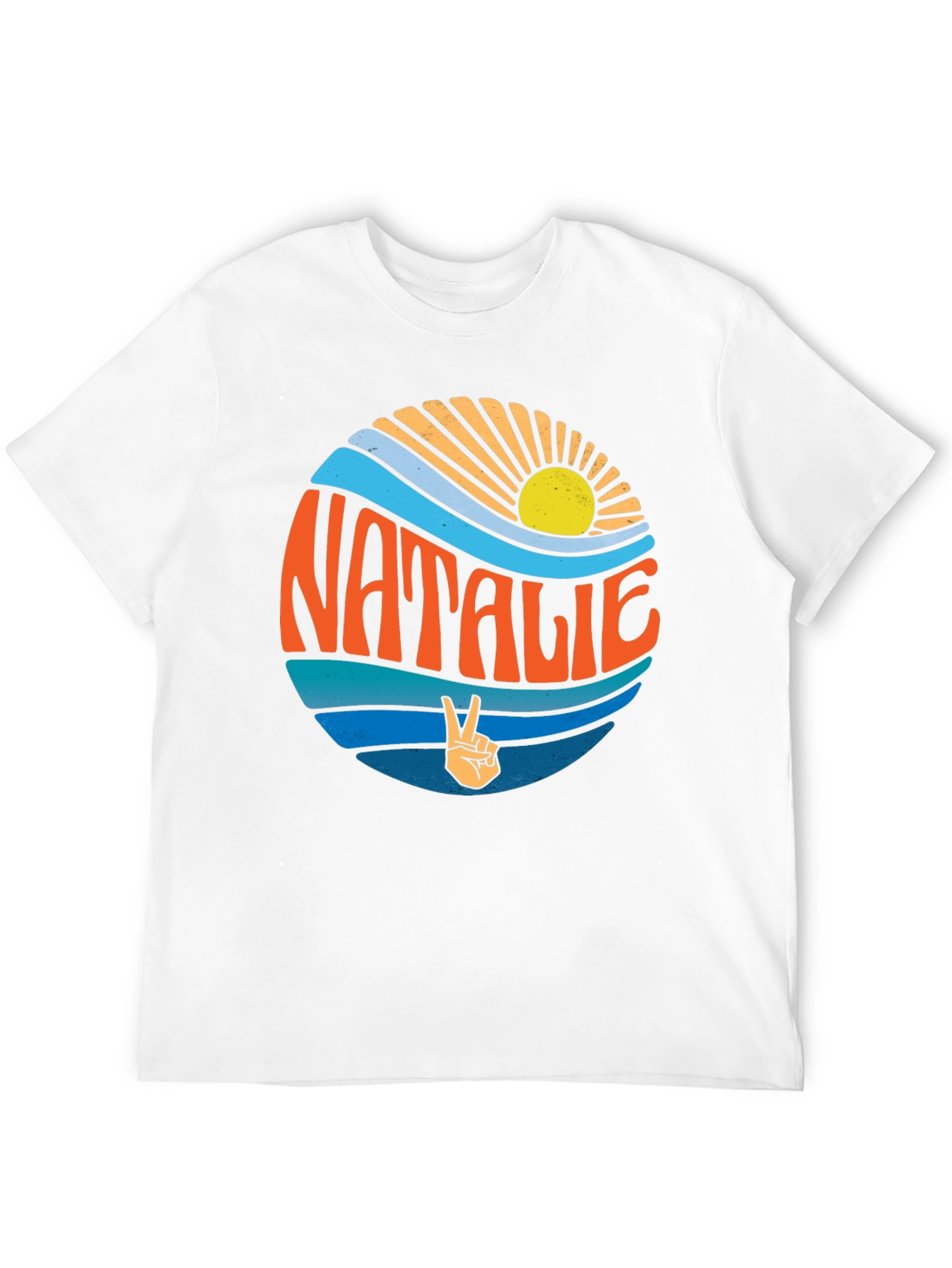 Natalie Retro Surf Style Graphic Tee