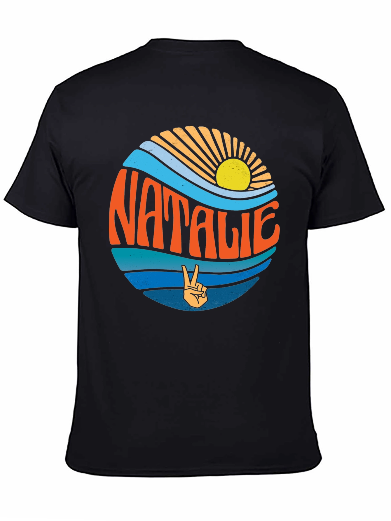 Natalie Retro Surf Style Graphic Tee