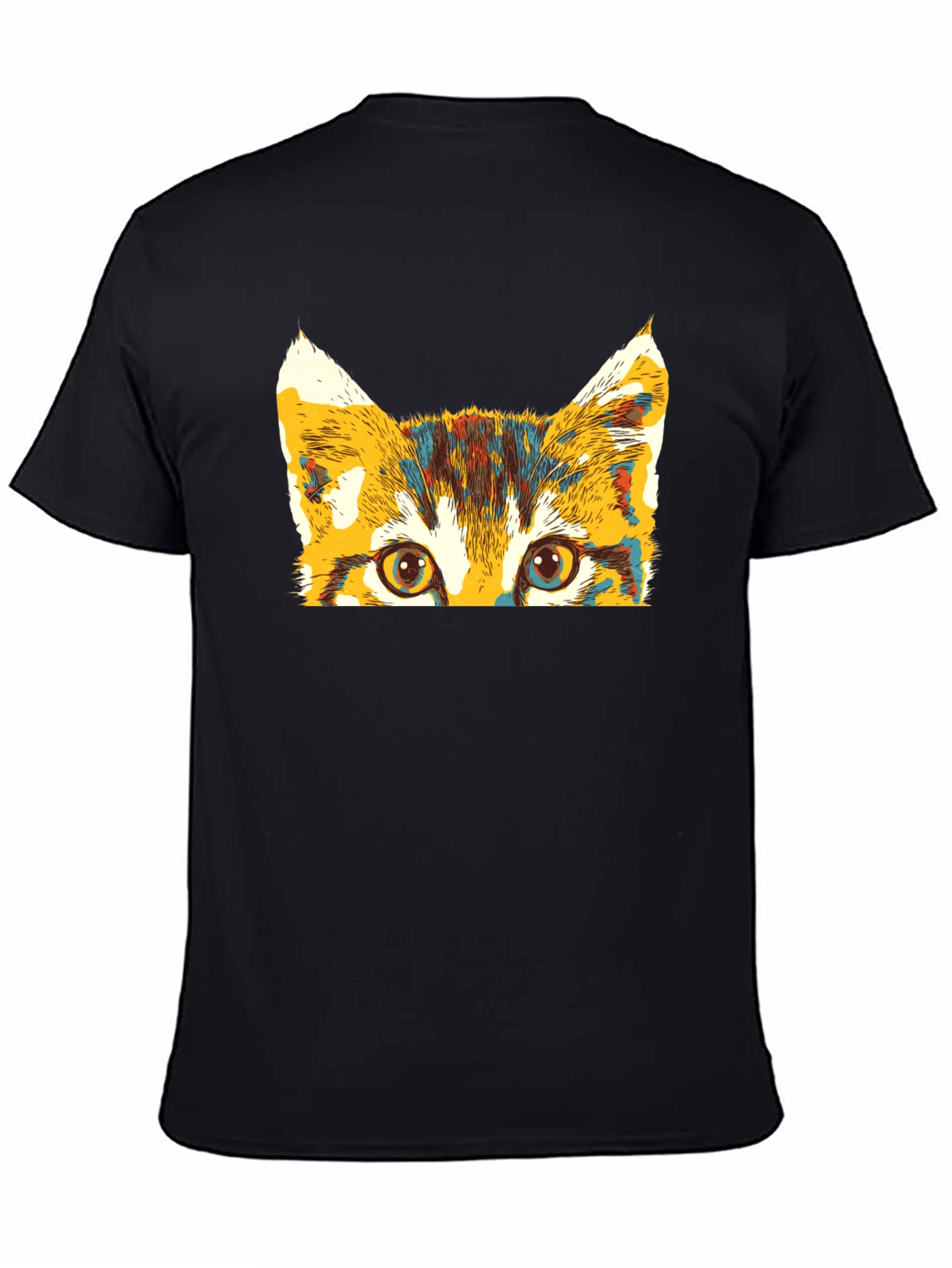 Colorful Cat Peek T-Shirt
