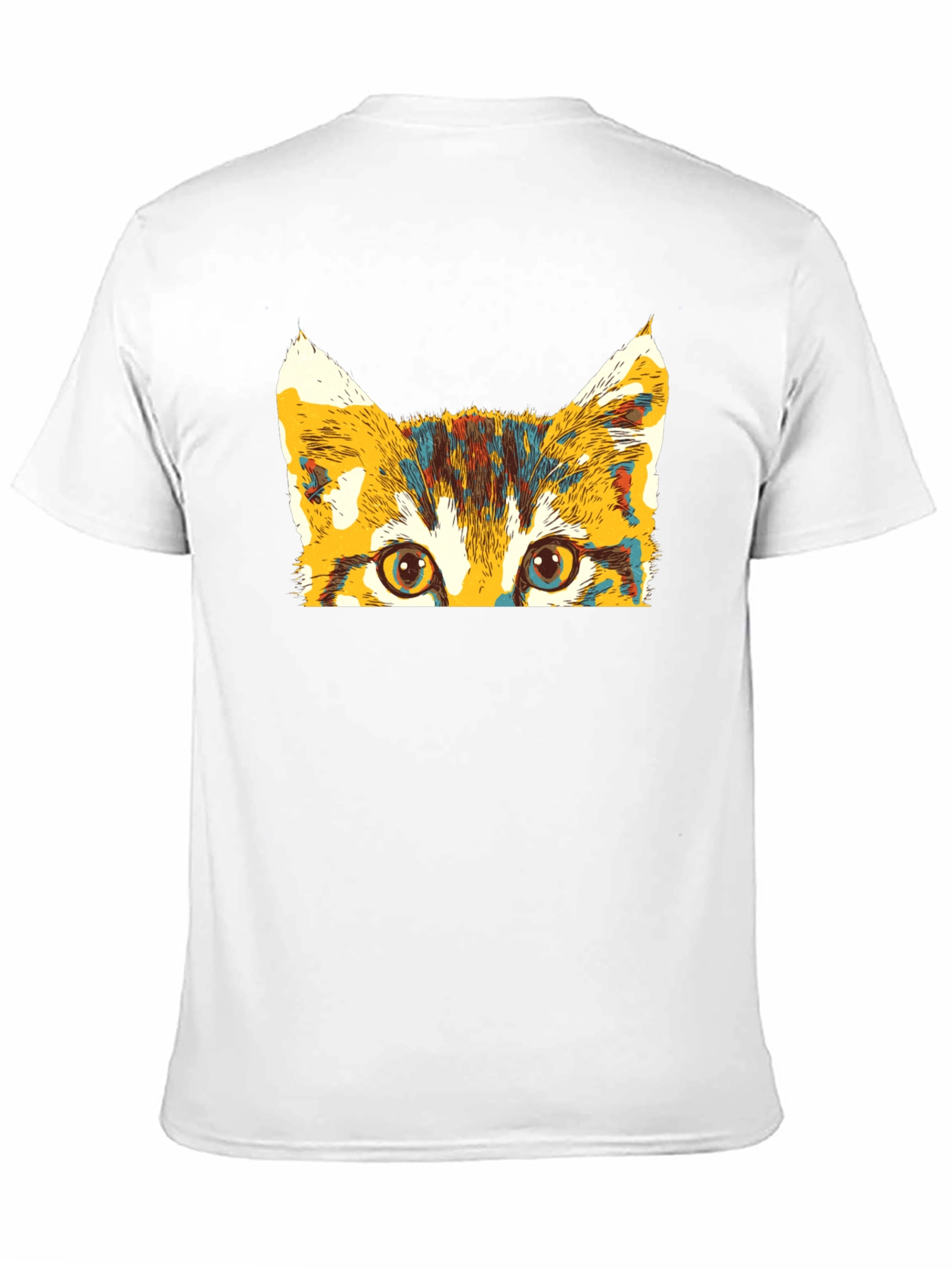 Colorful Cat Peek T-Shirt