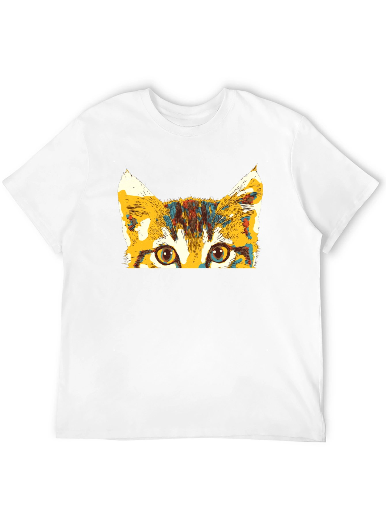 Colorful Cat Peek T-Shirt