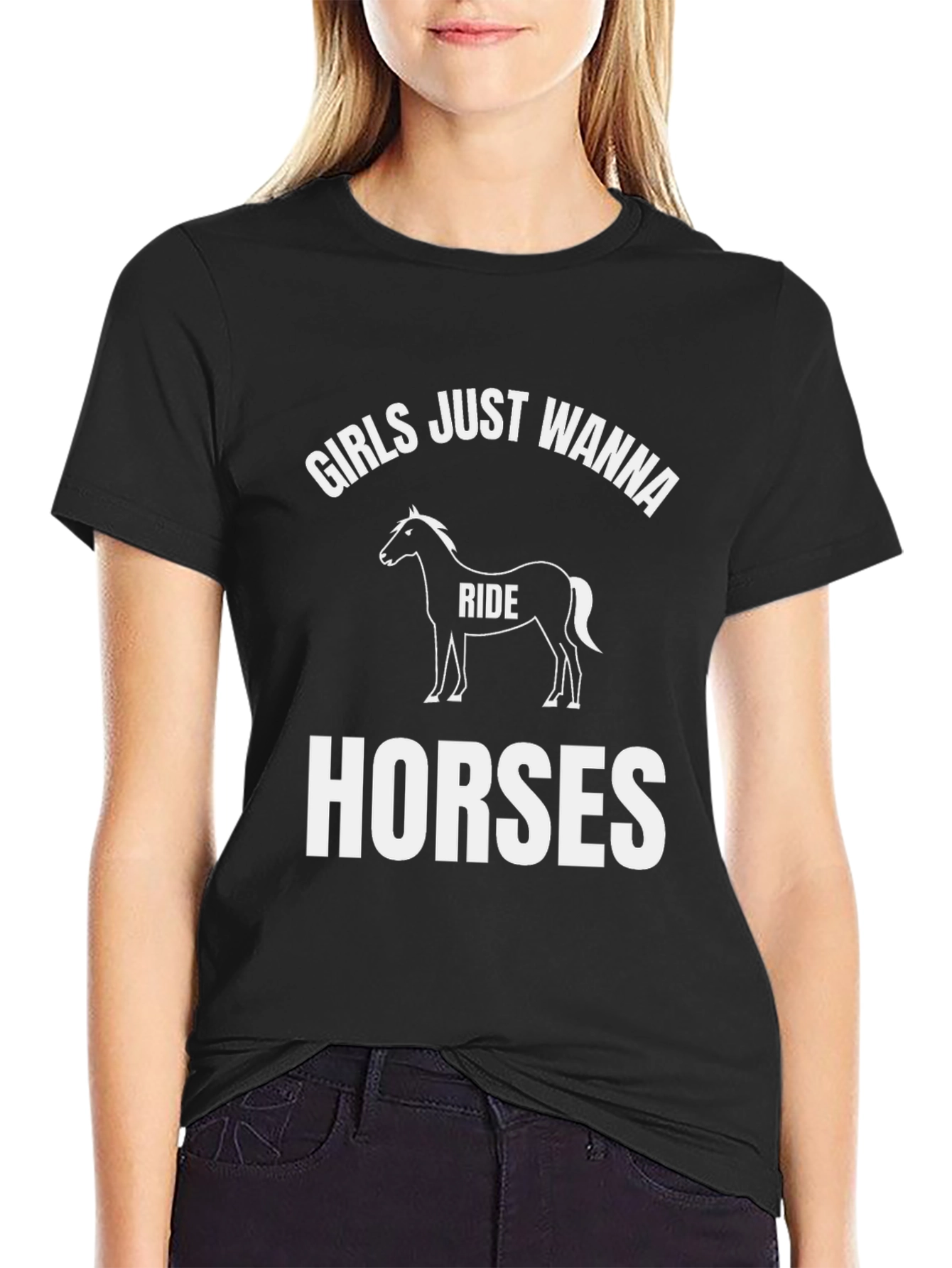 Girls Just Wanna Ride Horses T-Shirt