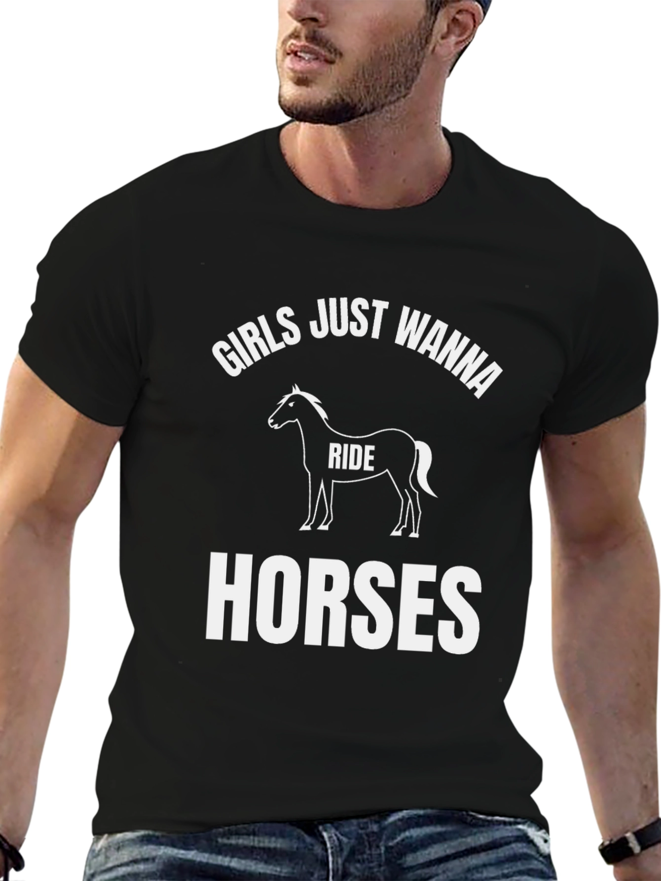Girls Just Wanna Ride Horses T-Shirt