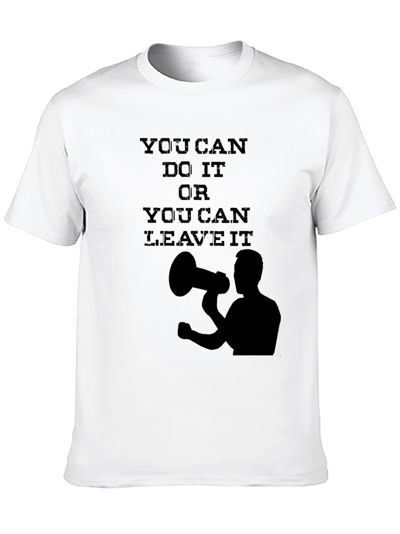 Motivational Black T-Shirt - You Can Do It!