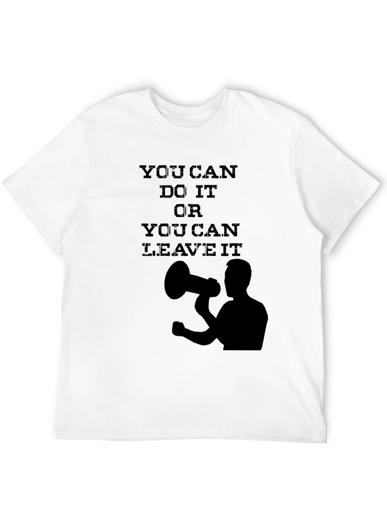 Motivational Black T-Shirt - You Can Do It!
