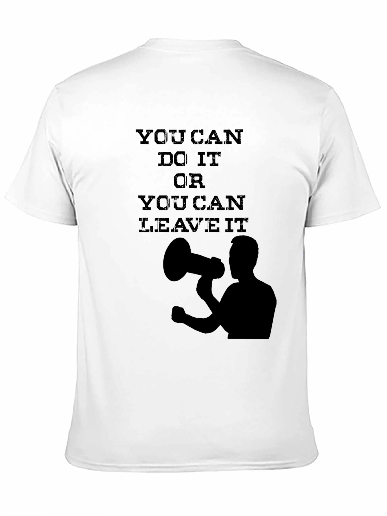 Motivational Black T-Shirt - You Can Do It!