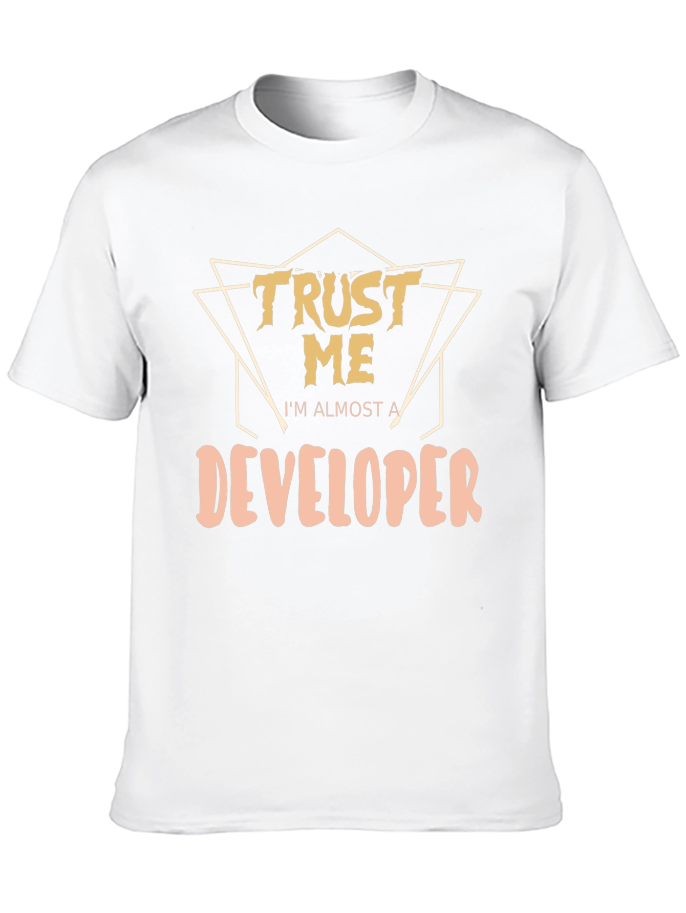 Trust Me Developer Graphic Tee - Black Cotton T-Shirt