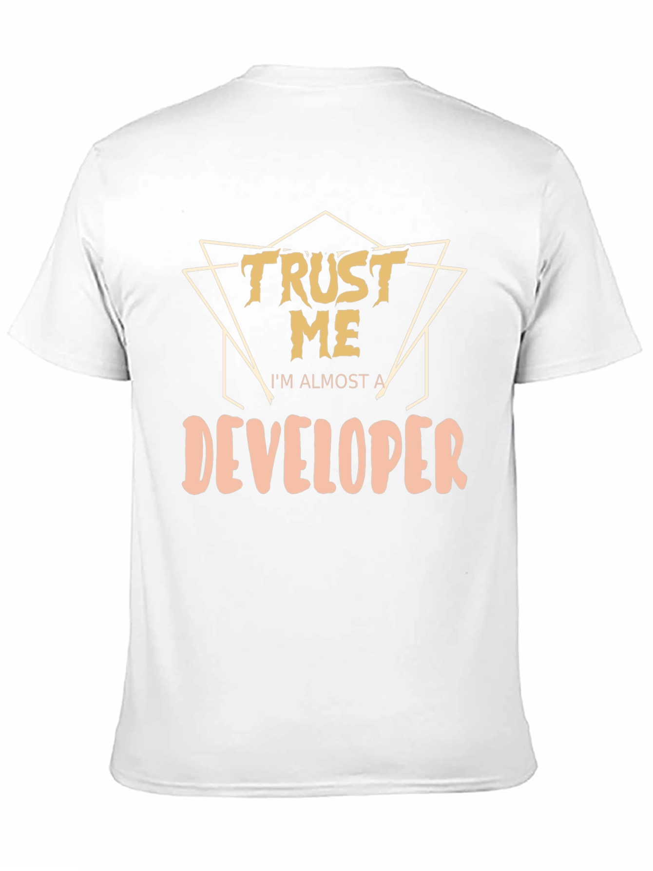 Trust Me Developer Graphic Tee - Black Cotton T-Shirt